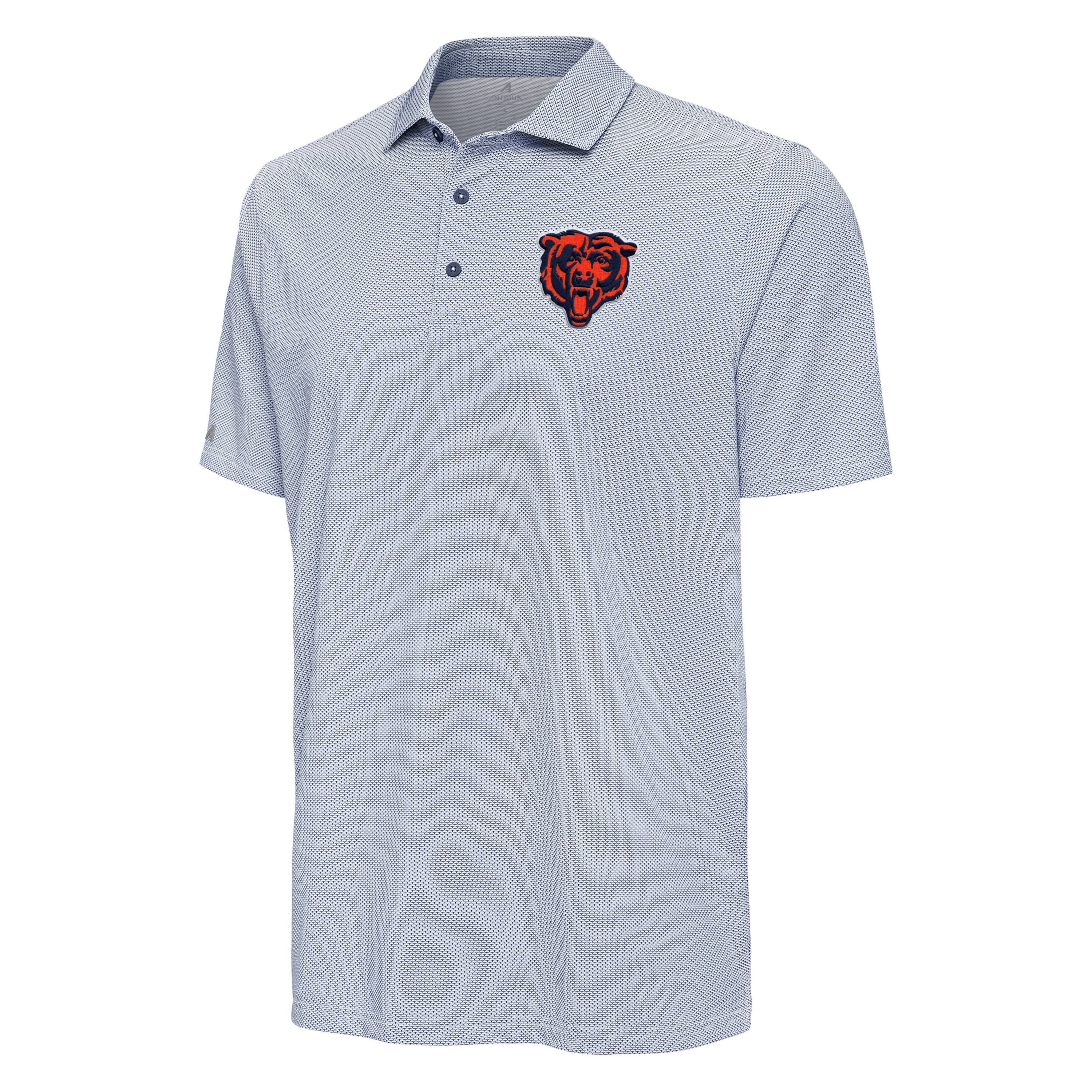 Antigua NFL Chicago Bears Bear Head Mens Pave Polo
