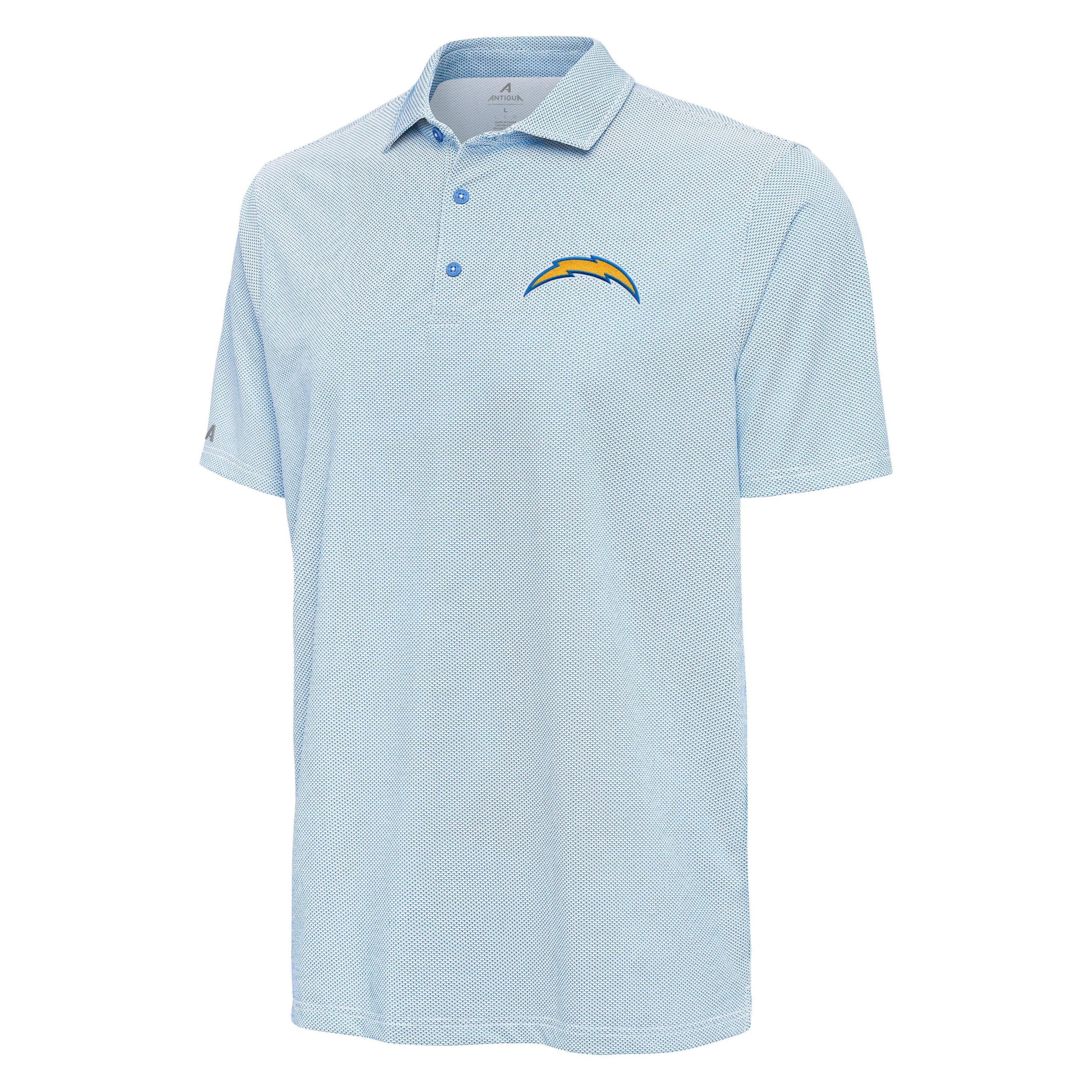 Los Angeles Chargers Antigua NFL LA Chargers Mens Pave Polo