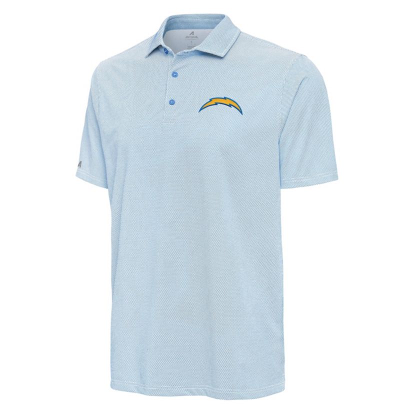 Los Angeles Chargers Antigua NFL LA Chargers Mens Pave Polo