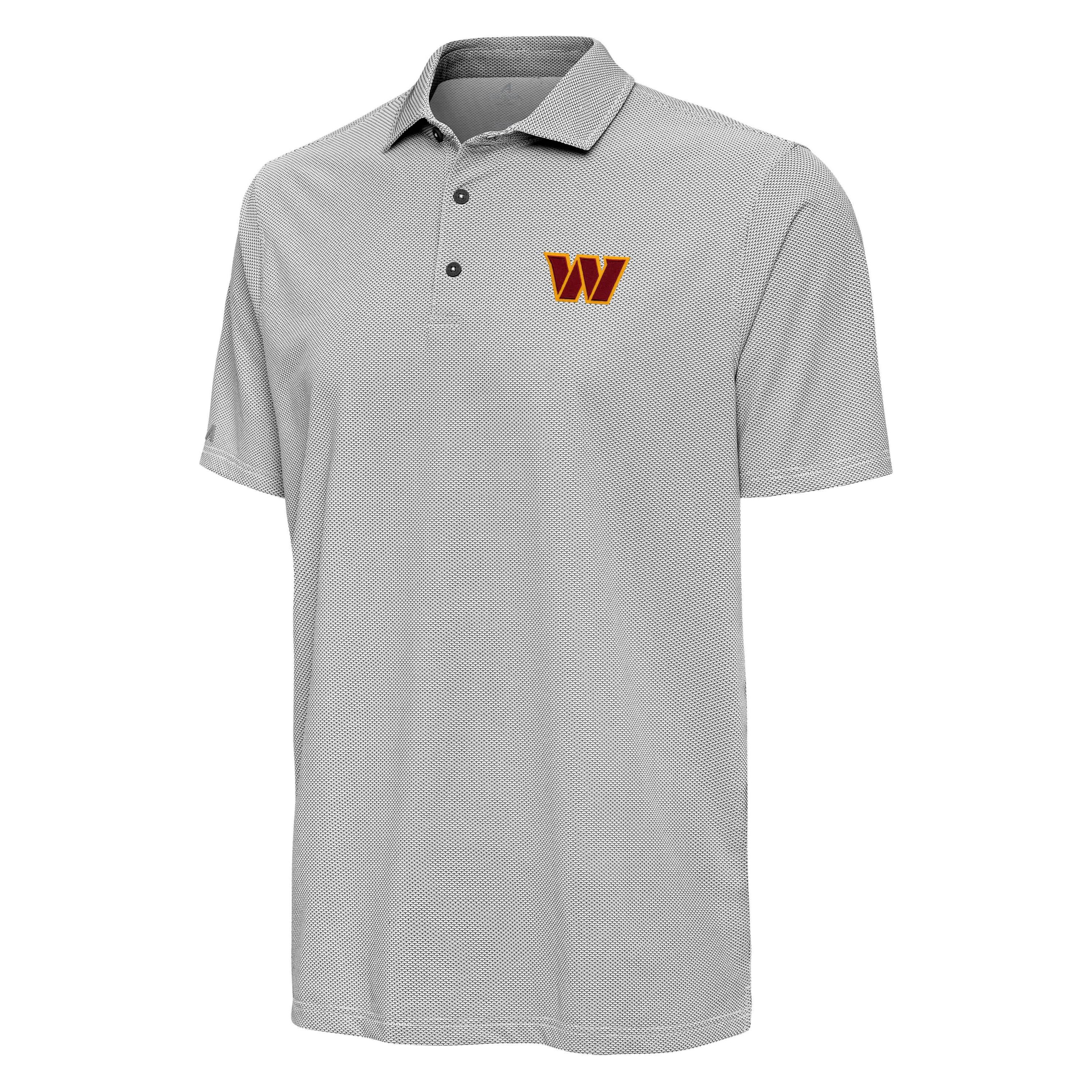 Antigua NFL Washington Commanders Mens Pave Polo