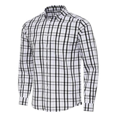 Antigua BLANK Men's Tending 2 LS Woven, Black, Small