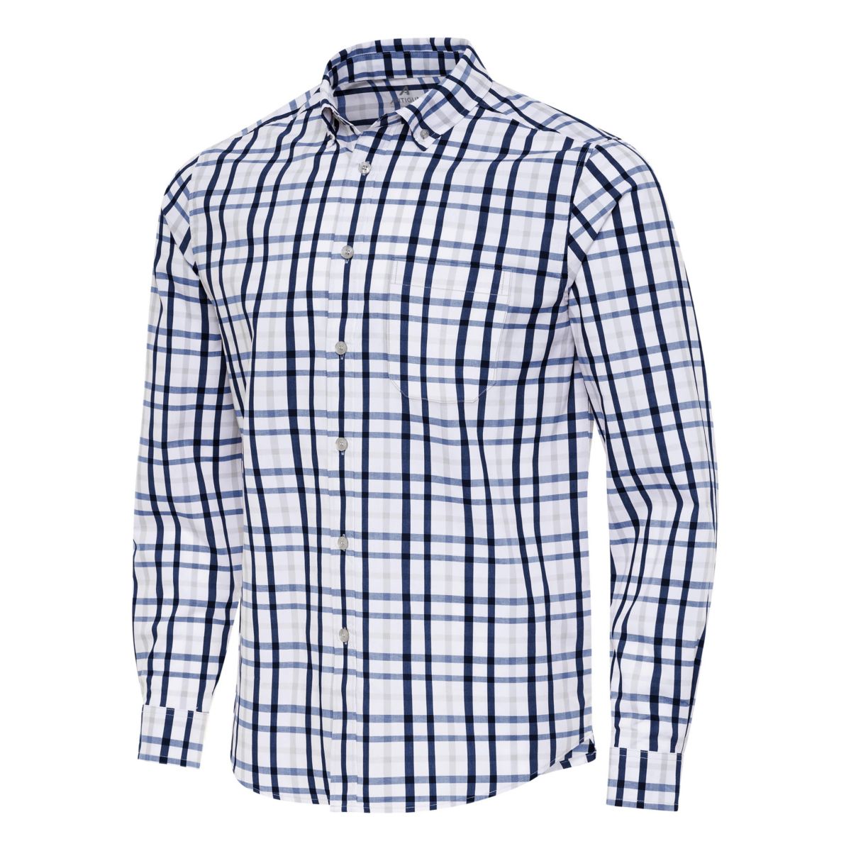 Antigua BLANK Mens Tending 2 LS Woven