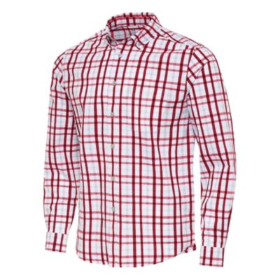 Antigua BLANK Men's Tending 2 LS Woven, Red, Medium