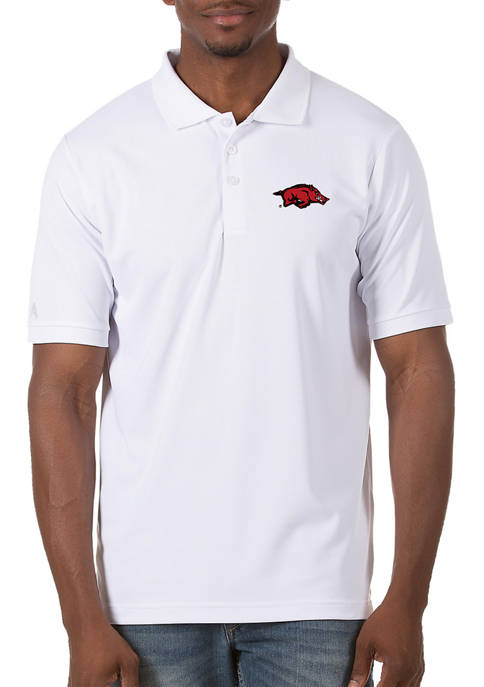 Mens NCAA Arkansas Razorbacks Legacy Piqué Polo Shirt