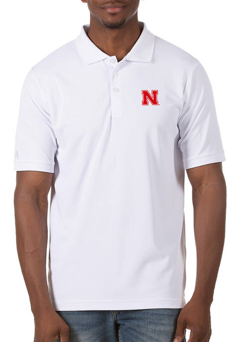 Mens NCAA Nebraska Cornhuskers Legacy Piqué Polo Shirt