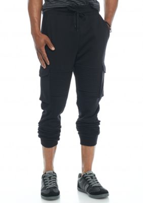 knit cargo joggers