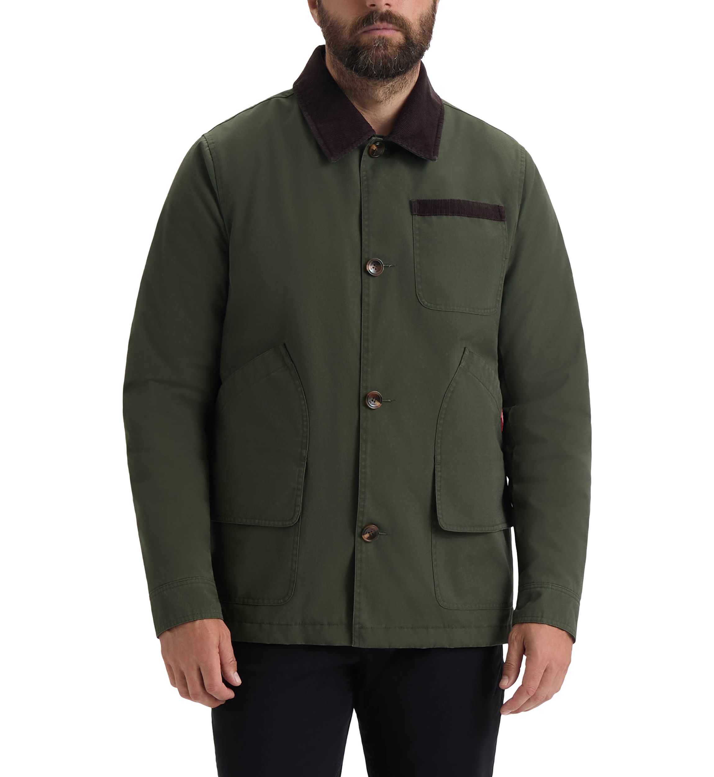 Men’s Samuel Canvas Jacket with Corduroy Trims