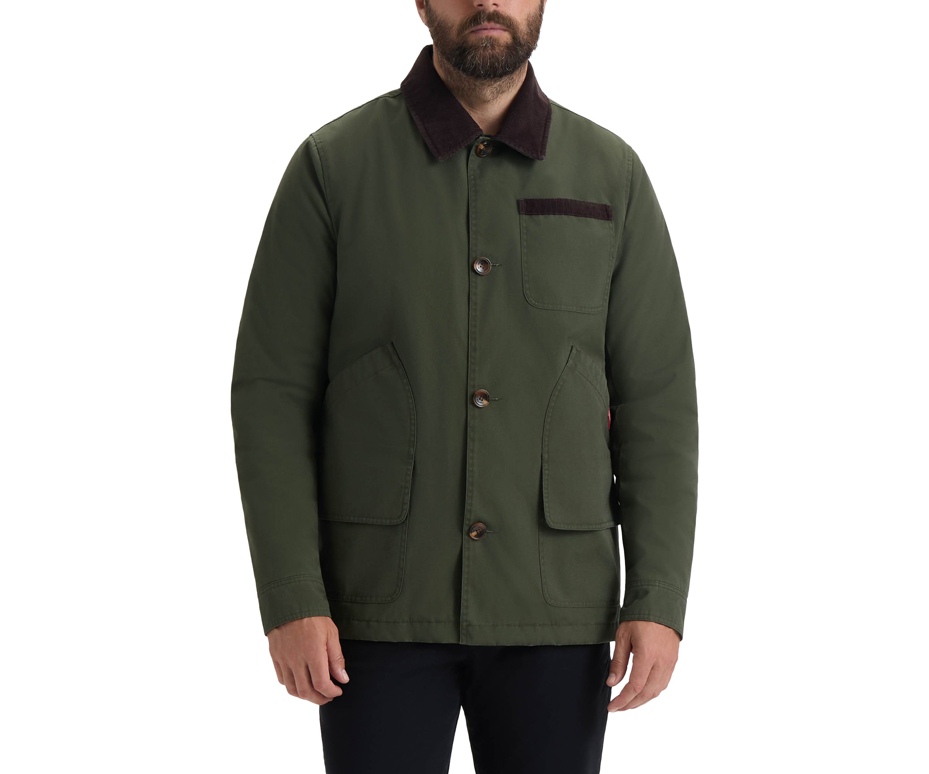 Men’s Samuel Canvas Jacket with Corduroy Trims