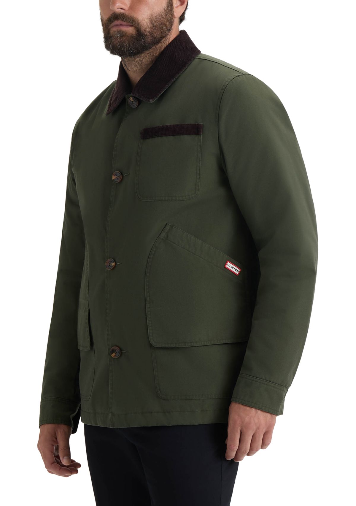 Men’s Samuel Canvas Jacket with Corduroy Trims