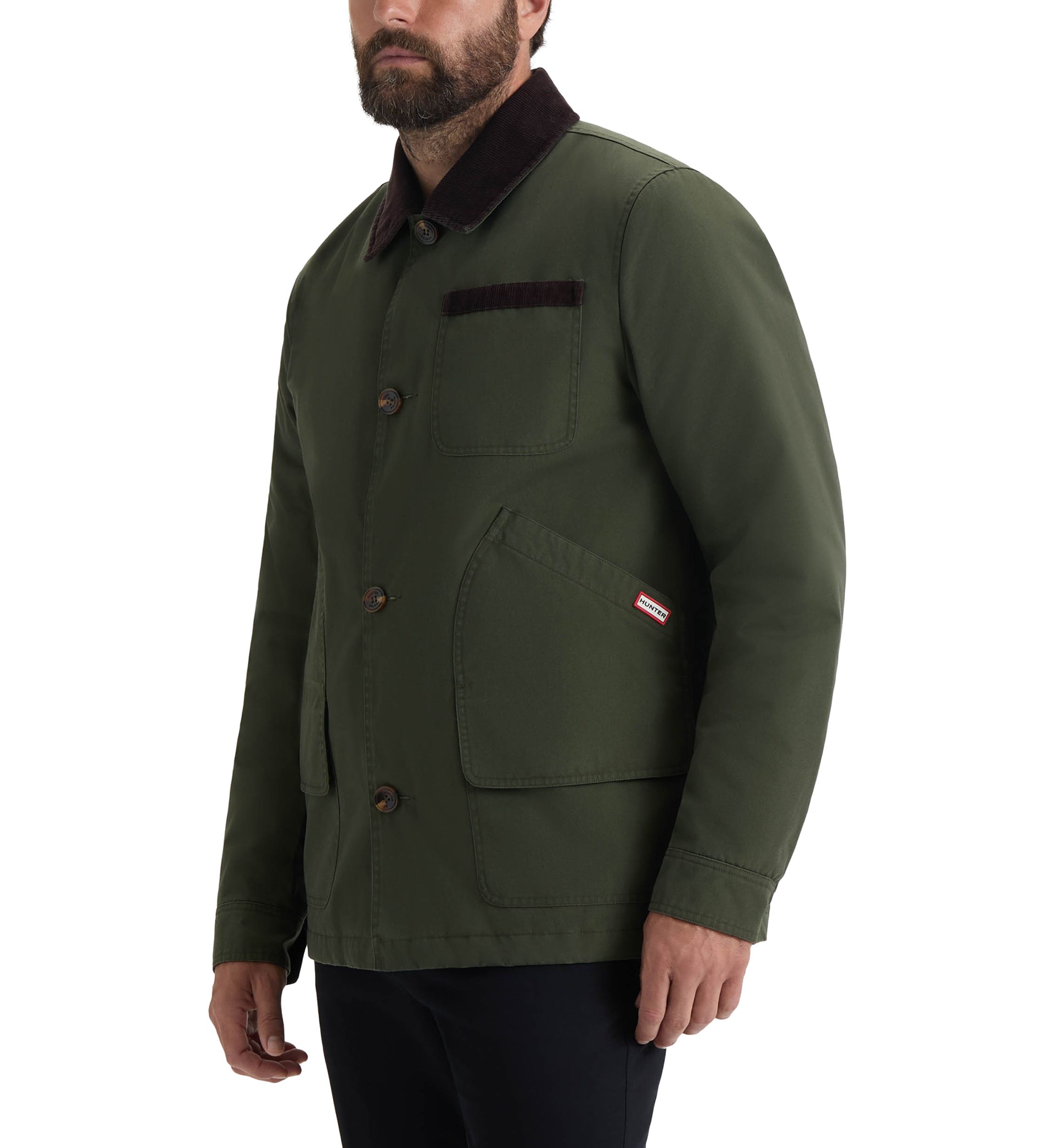 Men’s Samuel Canvas Jacket with Corduroy Trims
