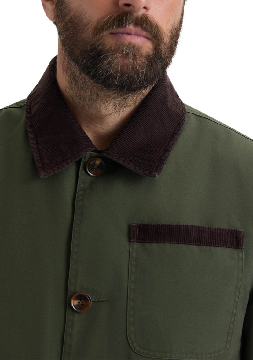 Men’s Samuel Canvas Jacket with Corduroy Trims