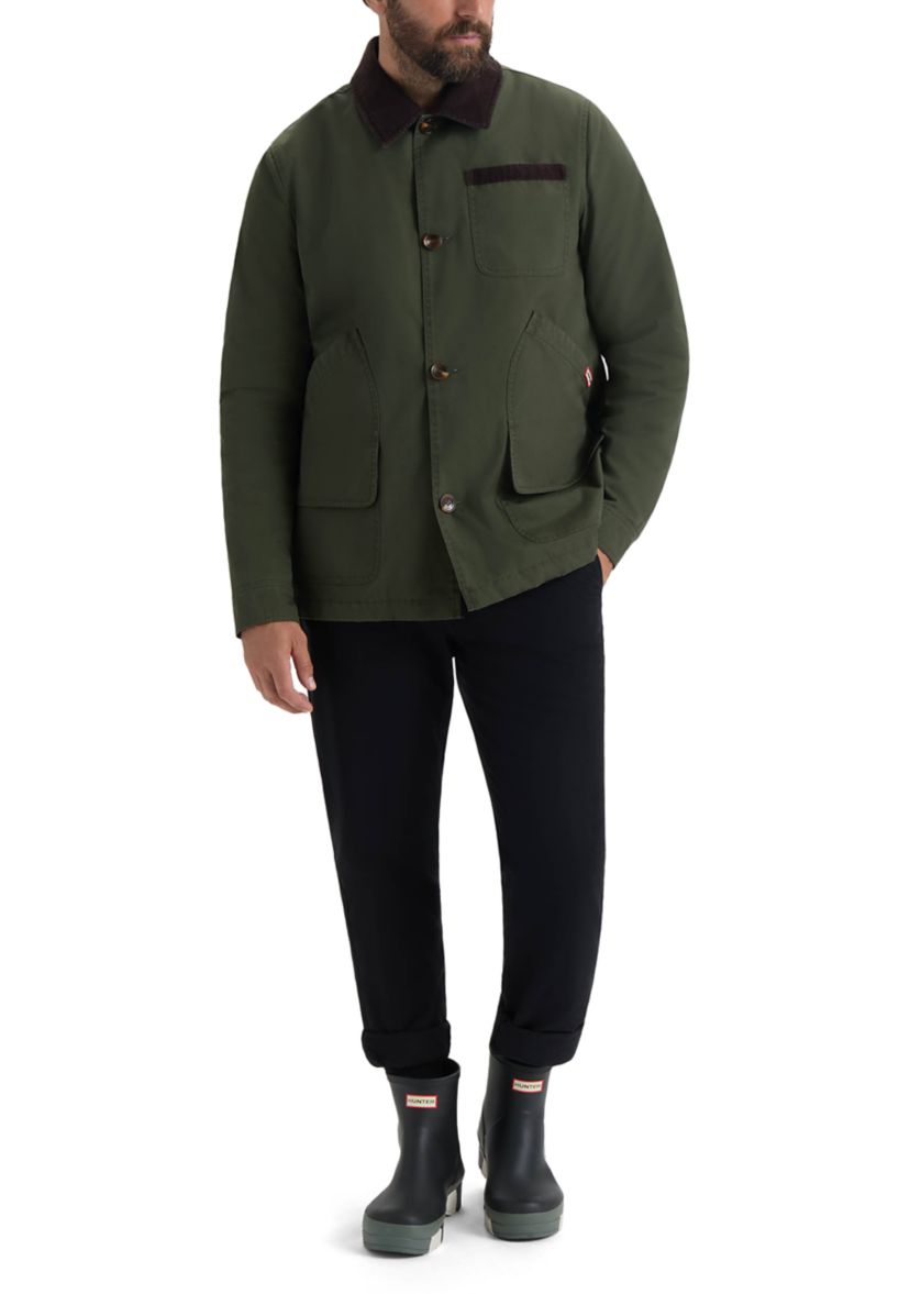 Men’s Samuel Canvas Jacket with Corduroy Trims