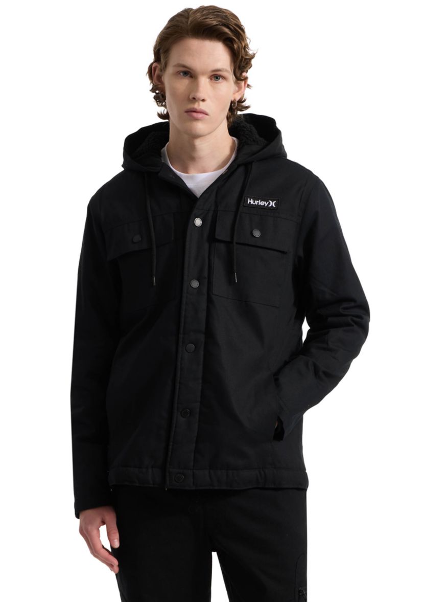 Mens Hunter Charger Sherpa Lined Hooded Jacket