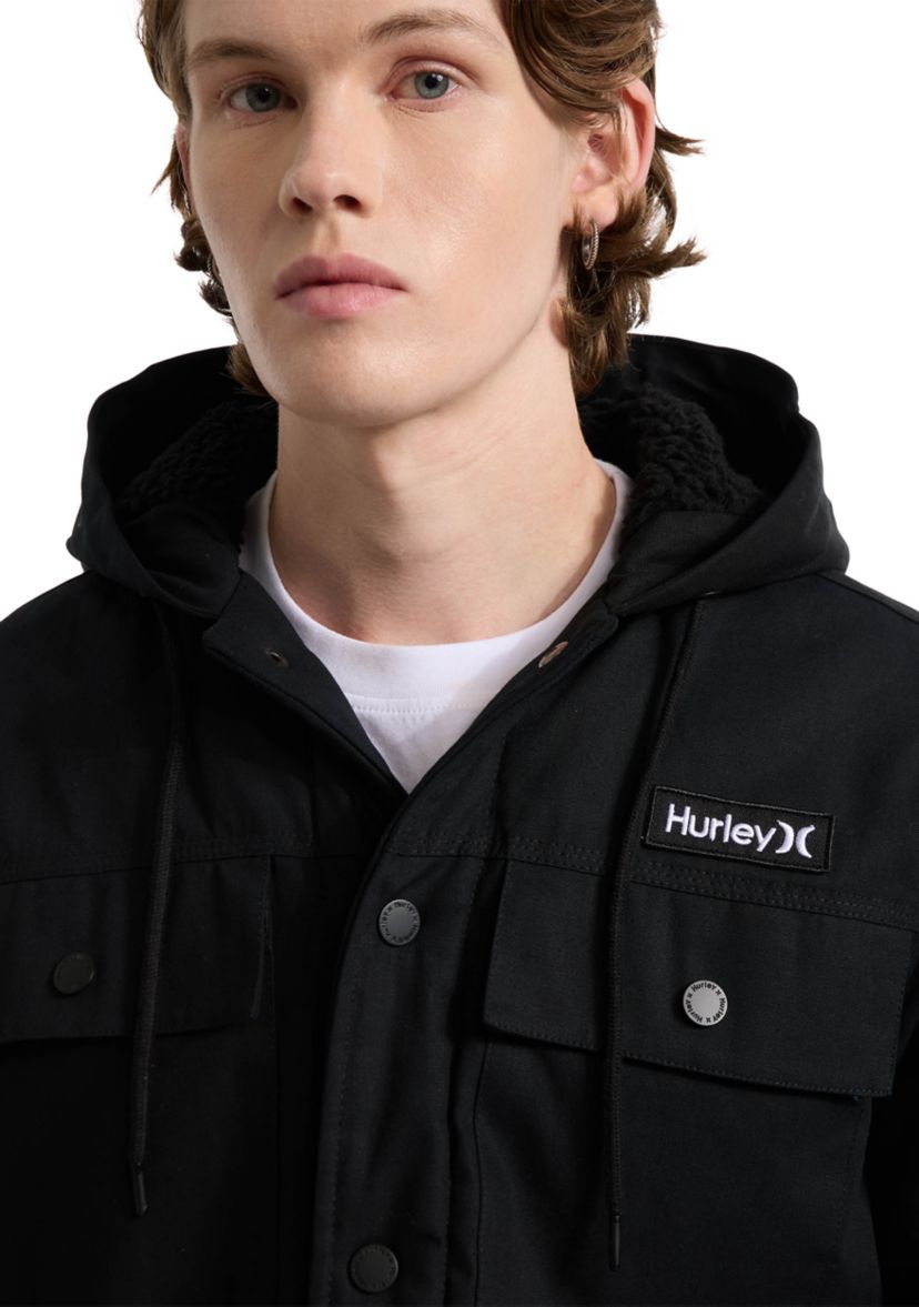 Mens Hunter Charger Sherpa Lined Hooded Jacket