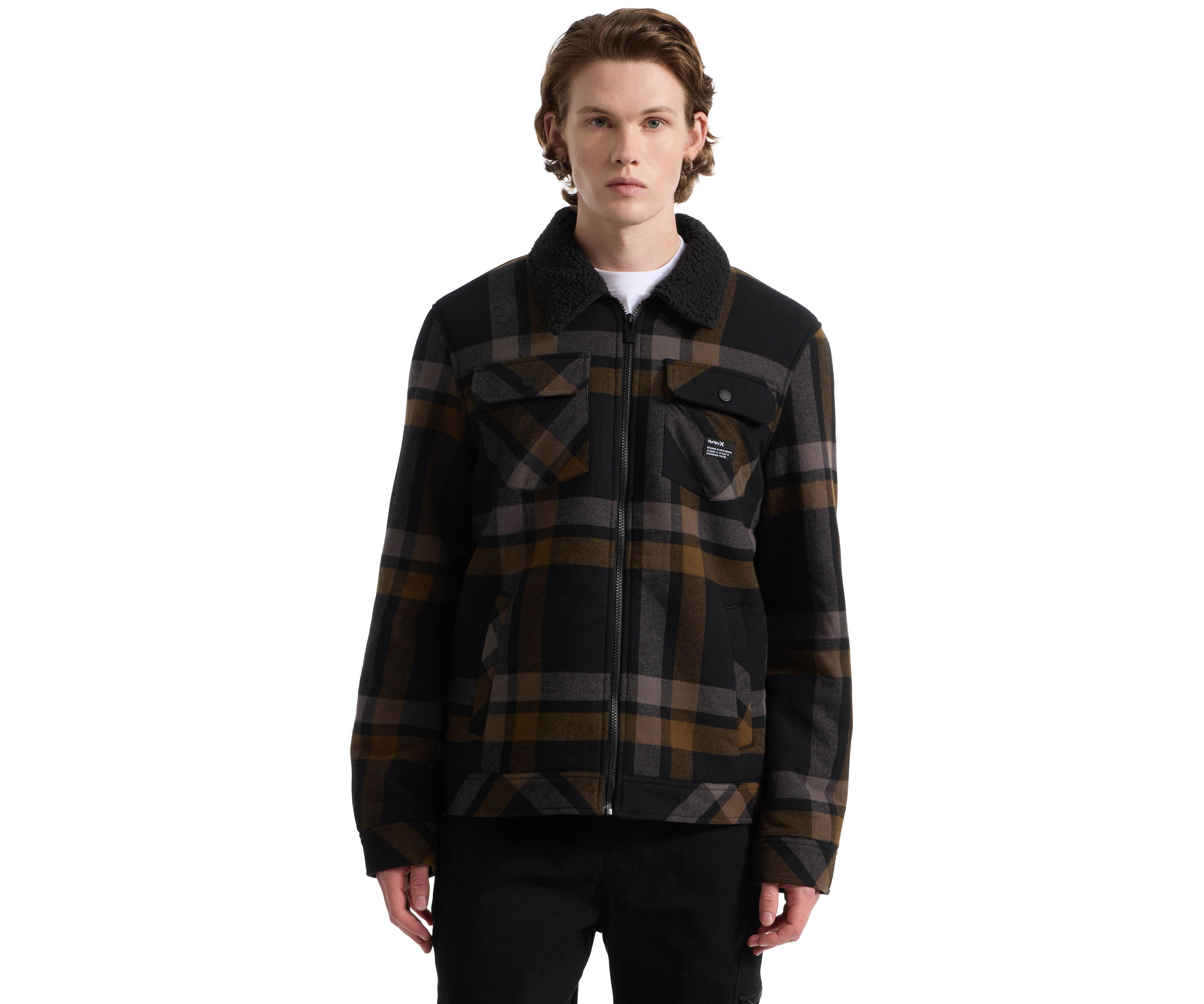 Mens Nathan Flannel Trucker Jacket