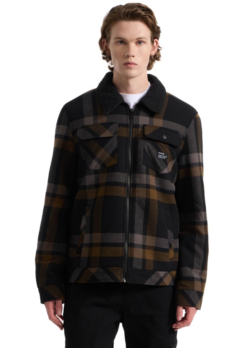 Mens Nathan Flannel Trucker Jacket