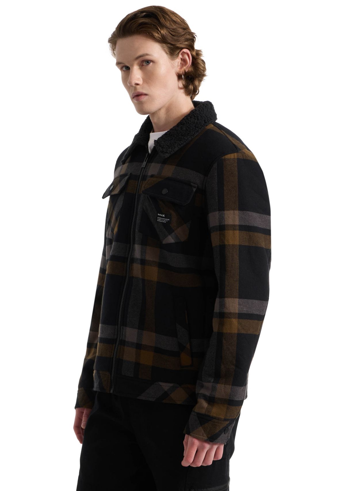Mens Nathan Flannel Trucker Jacket