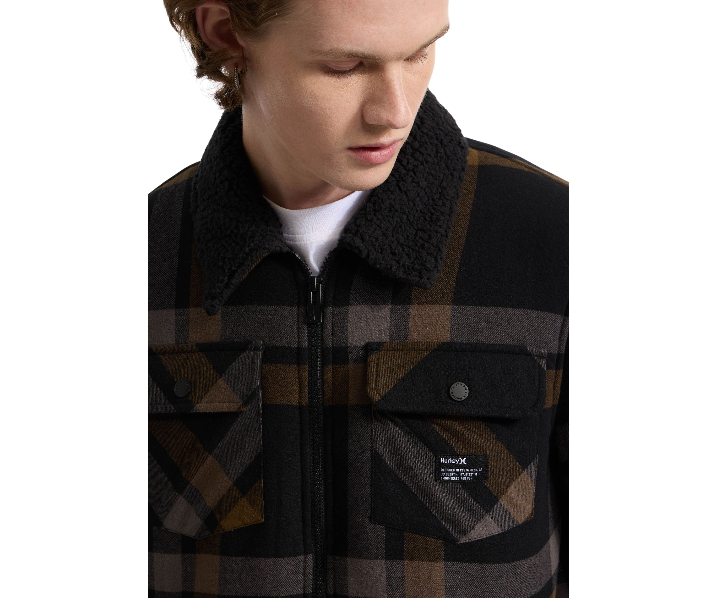 Mens Nathan Flannel Trucker Jacket