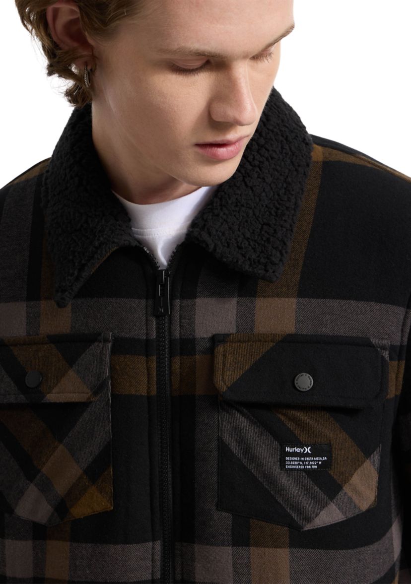 Mens Nathan Flannel Trucker Jacket