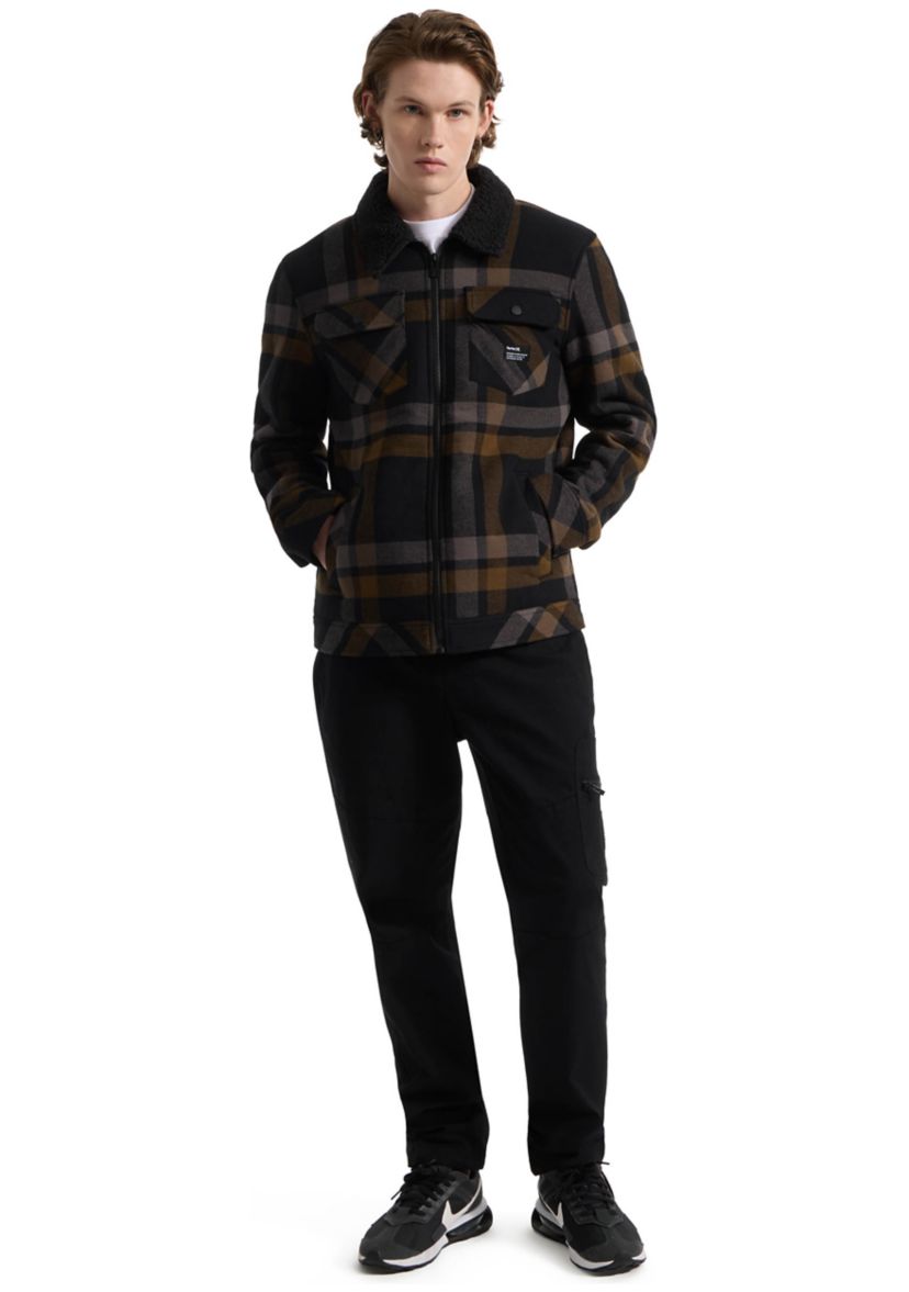 Mens Nathan Flannel Trucker Jacket