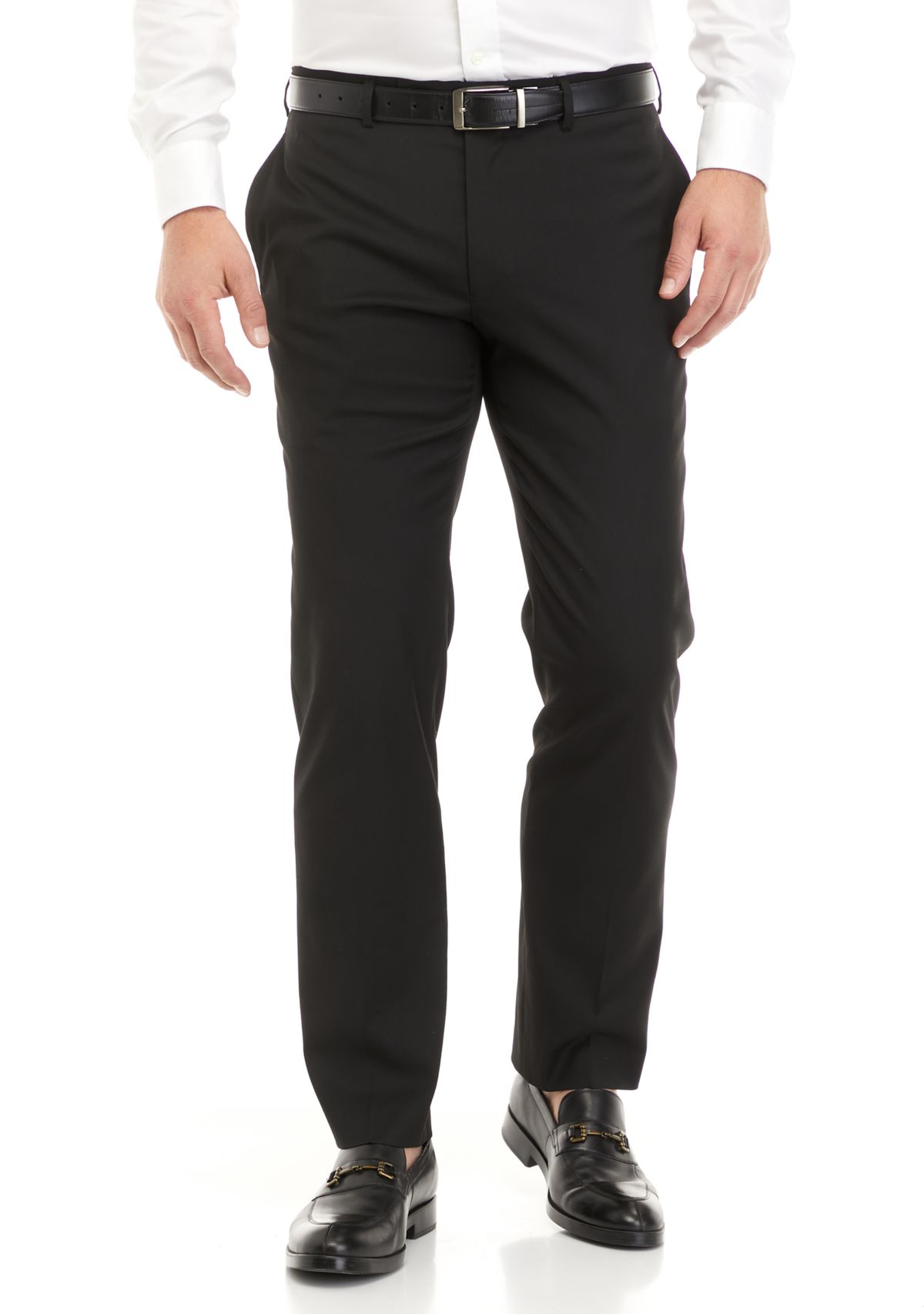 Mens Flat Front Side Seam Pants