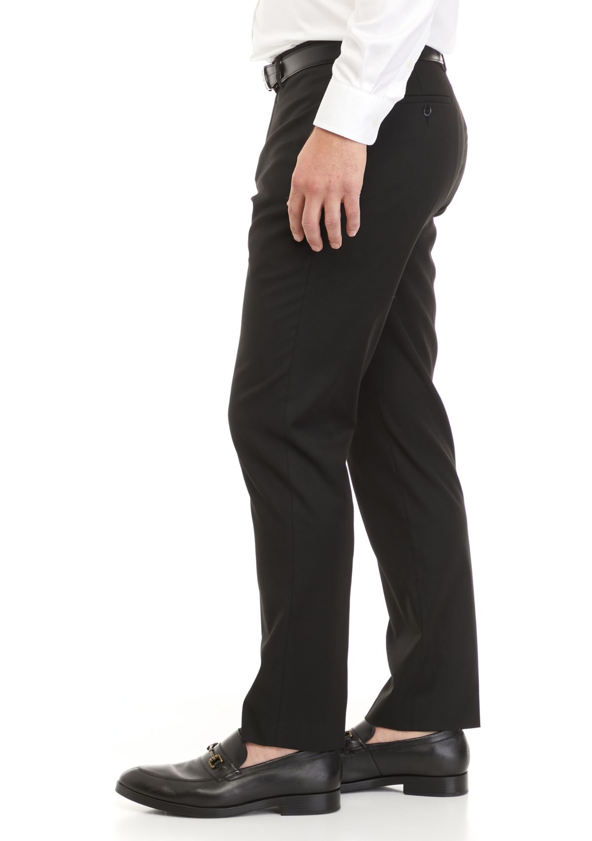 Mens Flat Front Side Seam Pants