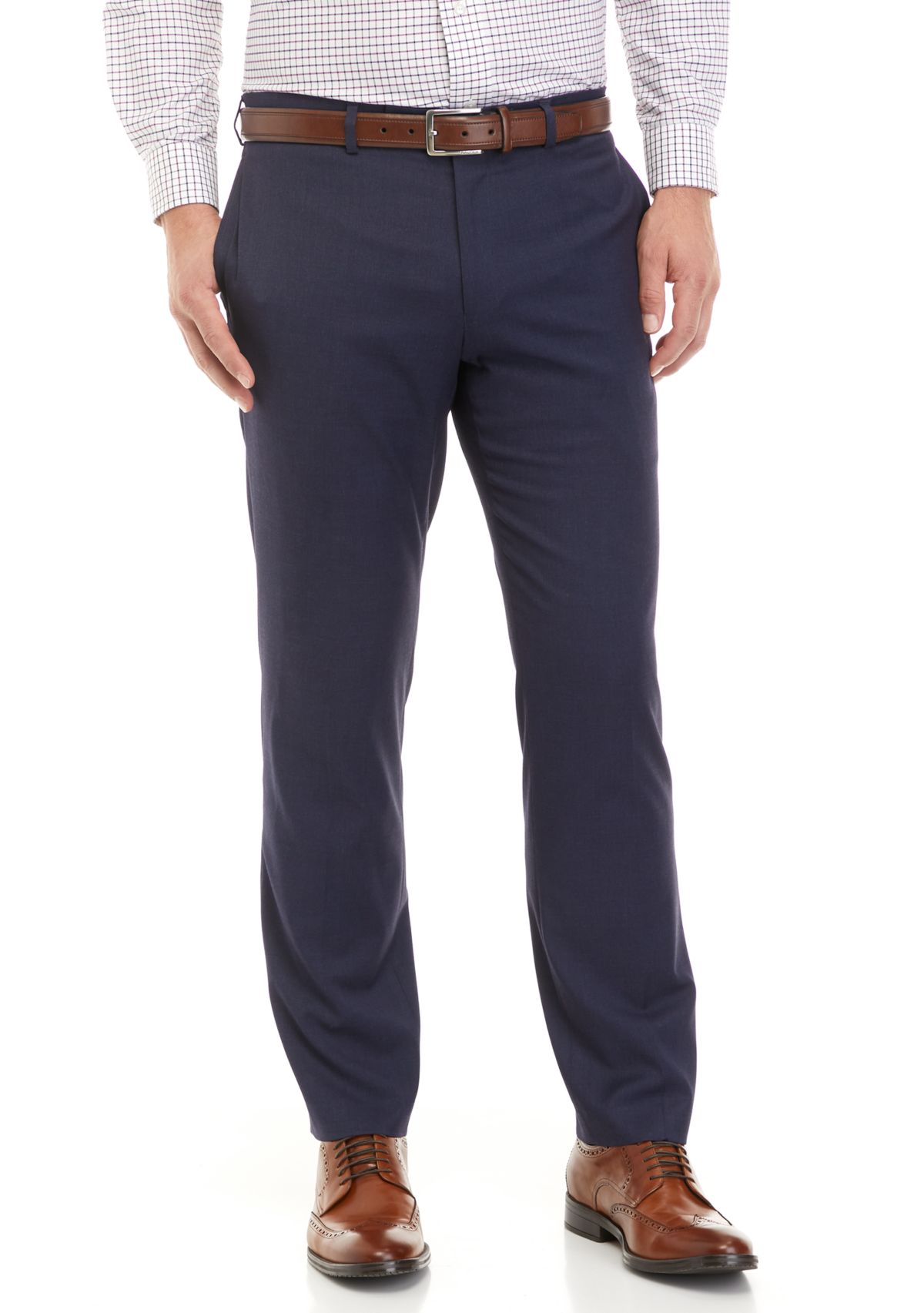 Mens Flat Front Side Seam Pants 