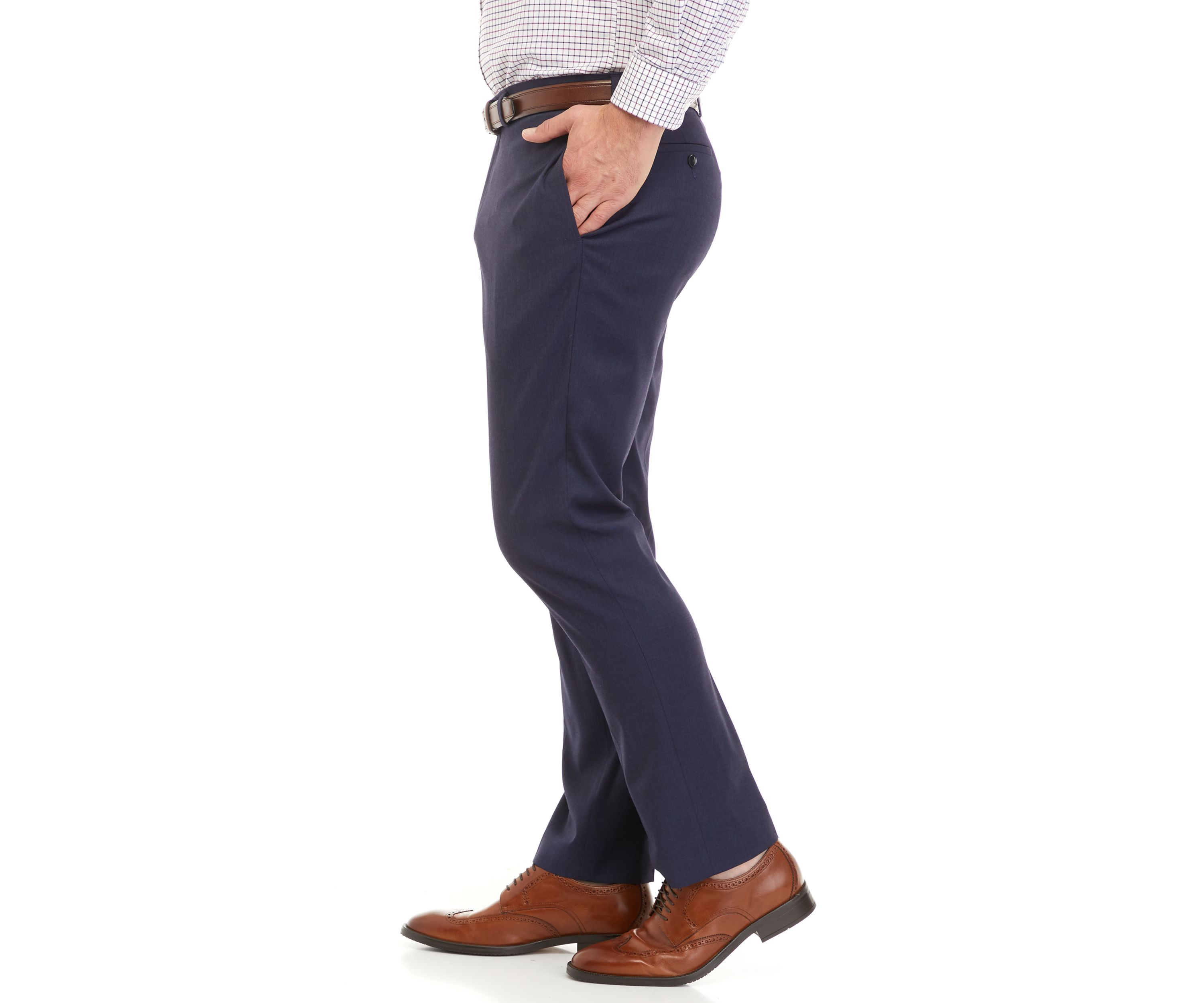 Mens Flat Front Side Seam Pants 