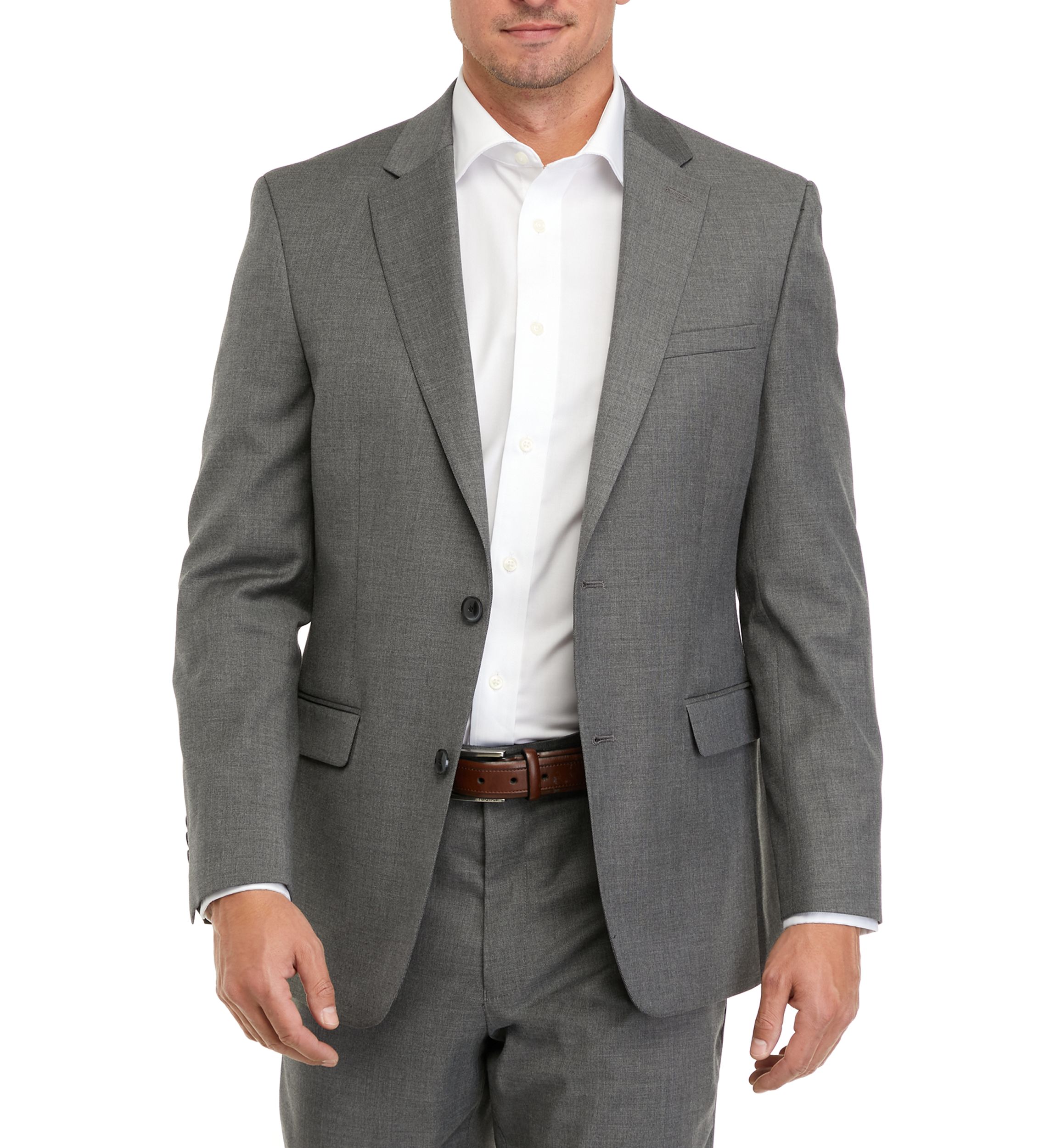 2-Button Notch Lapel Flap Pocket Slim Fit Stretch Suit Separate Jacket 