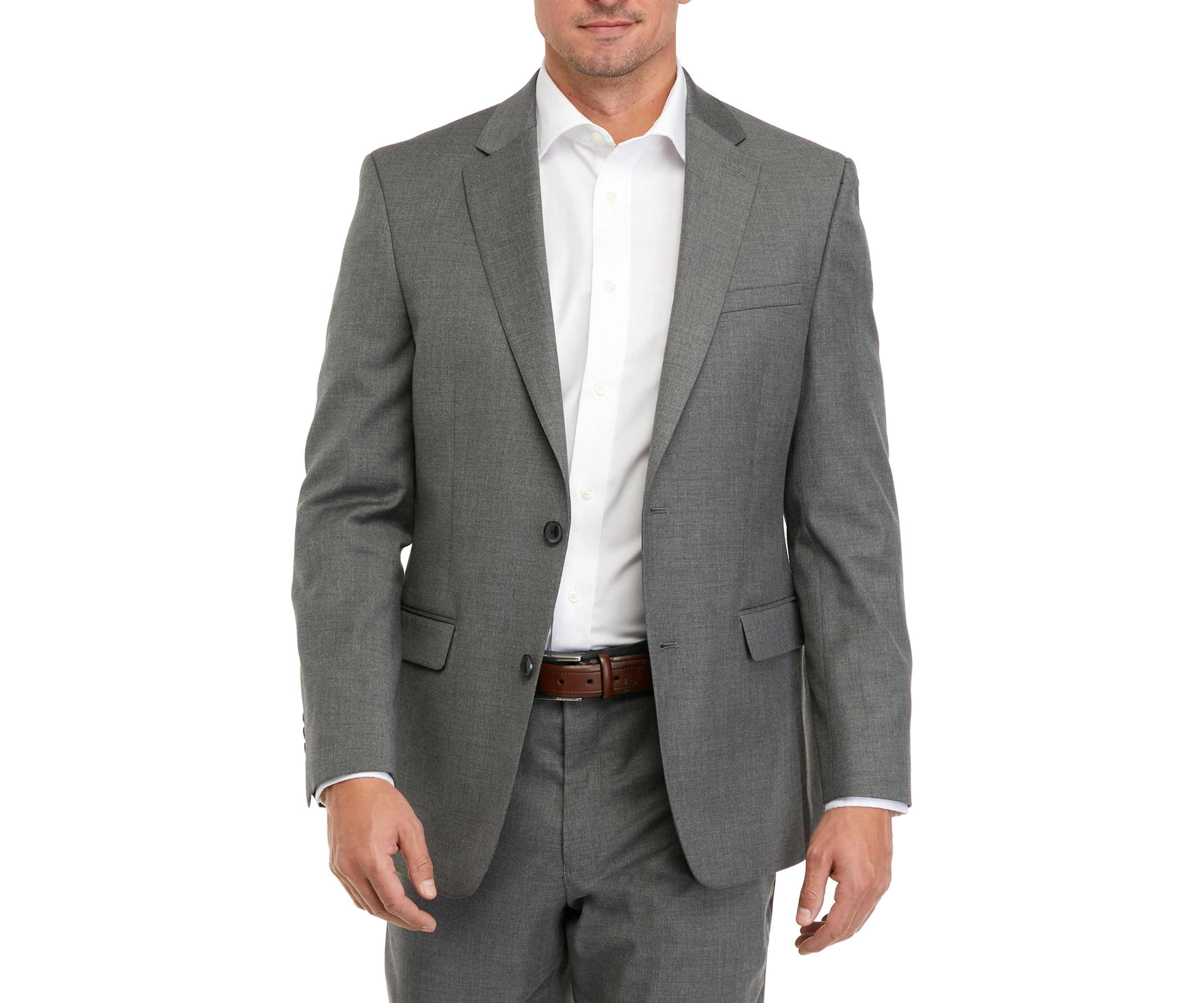 2-Button Notch Lapel Flap Pocket Slim Fit Stretch Suit Separate Jacket 