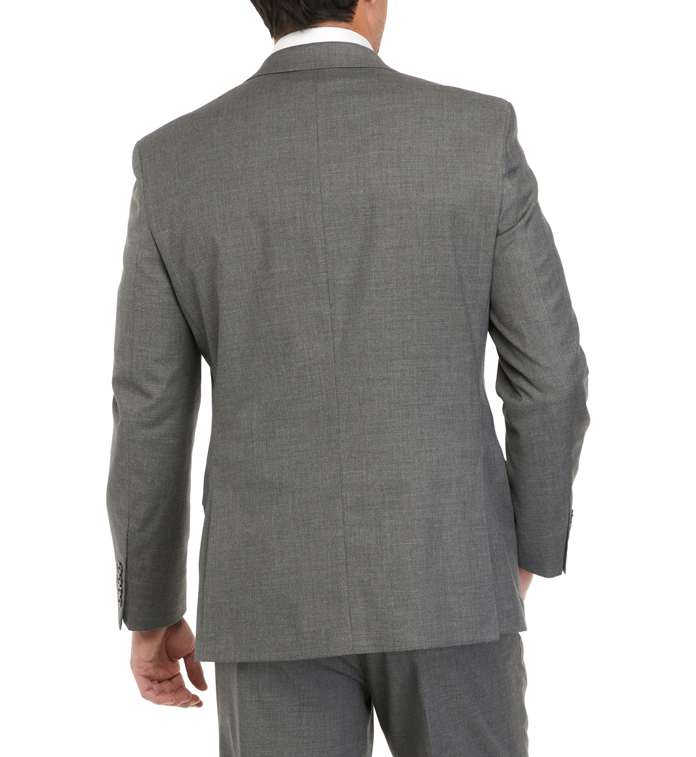 2-Button Notch Lapel Flap Pocket Slim Fit Stretch Suit Separate Jacket 