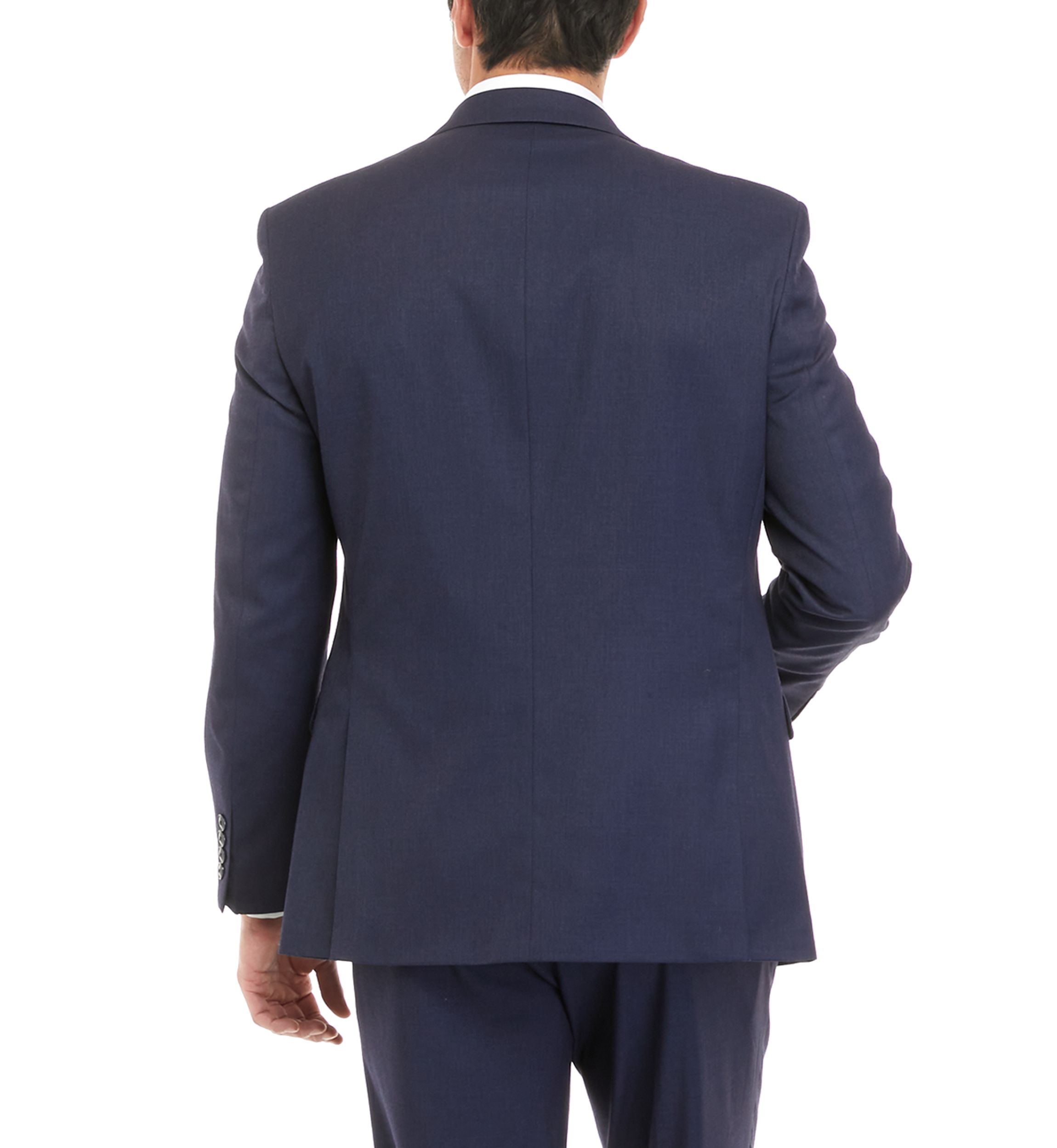  2-Button Notch Lapel Flap Pocket Slim Fit Stretch Suit Separate Jacket 