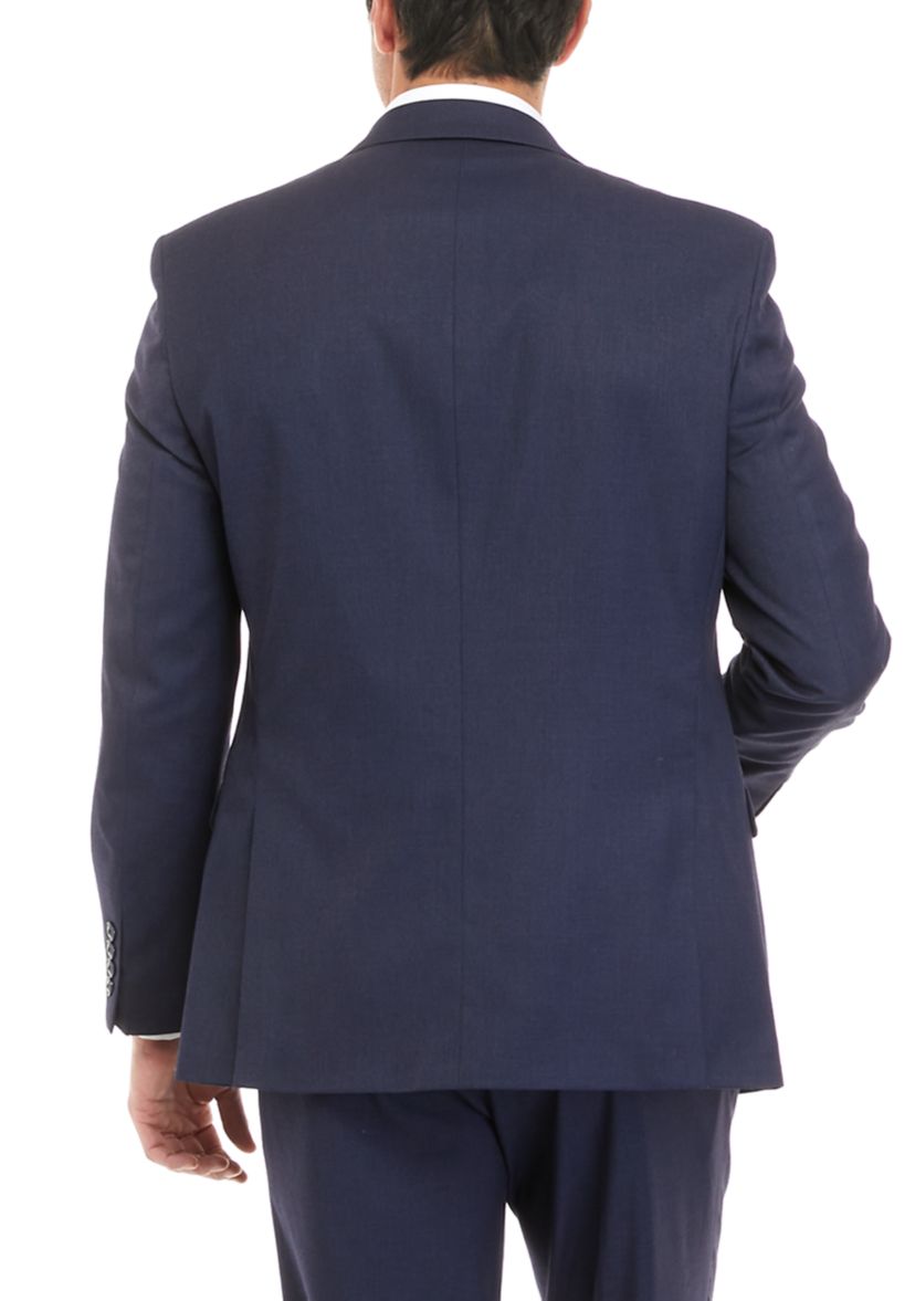  2-Button Notch Lapel Flap Pocket Slim Fit Stretch Suit Separate Jacket 