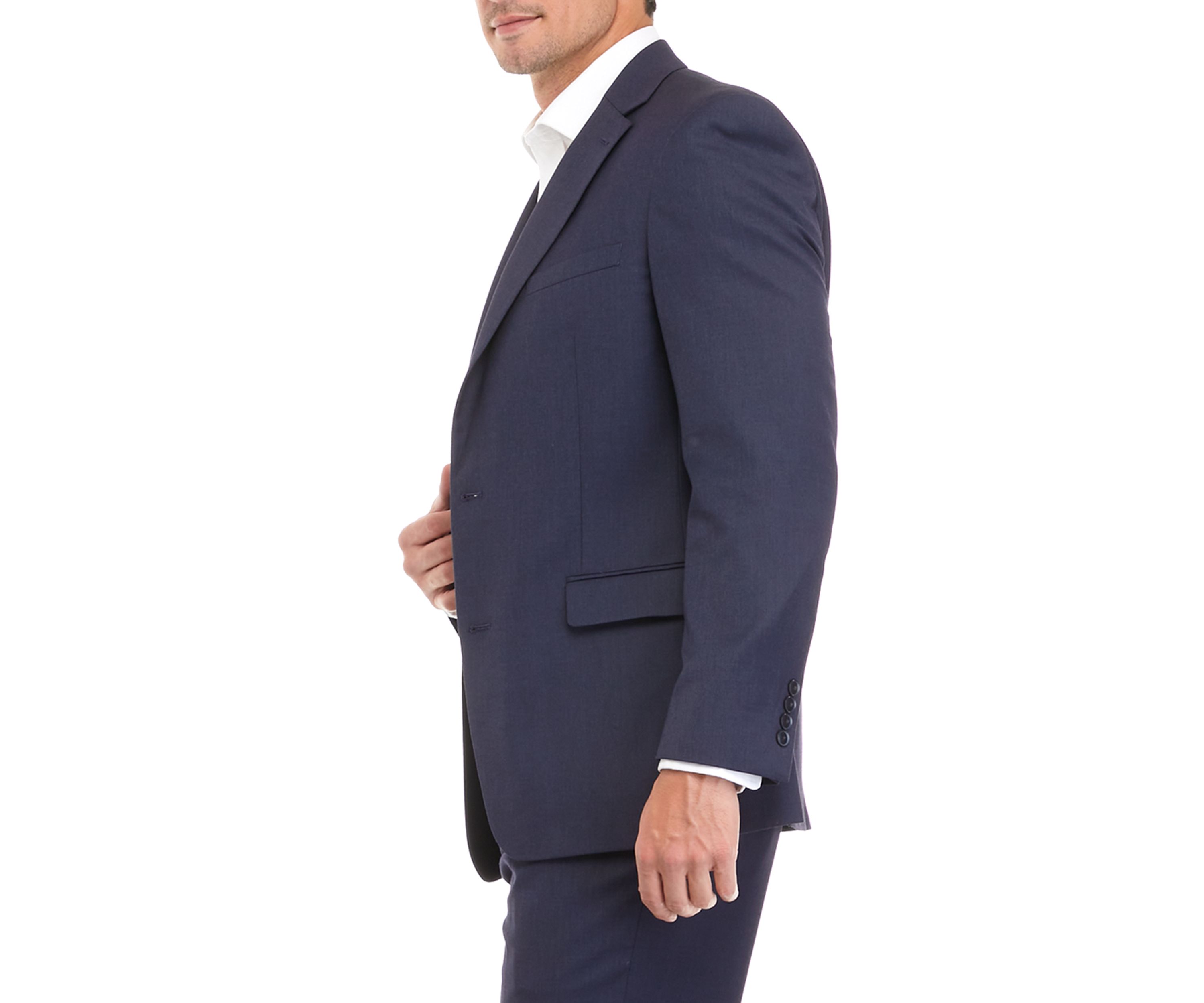  2-Button Notch Lapel Flap Pocket Slim Fit Stretch Suit Separate Jacket 