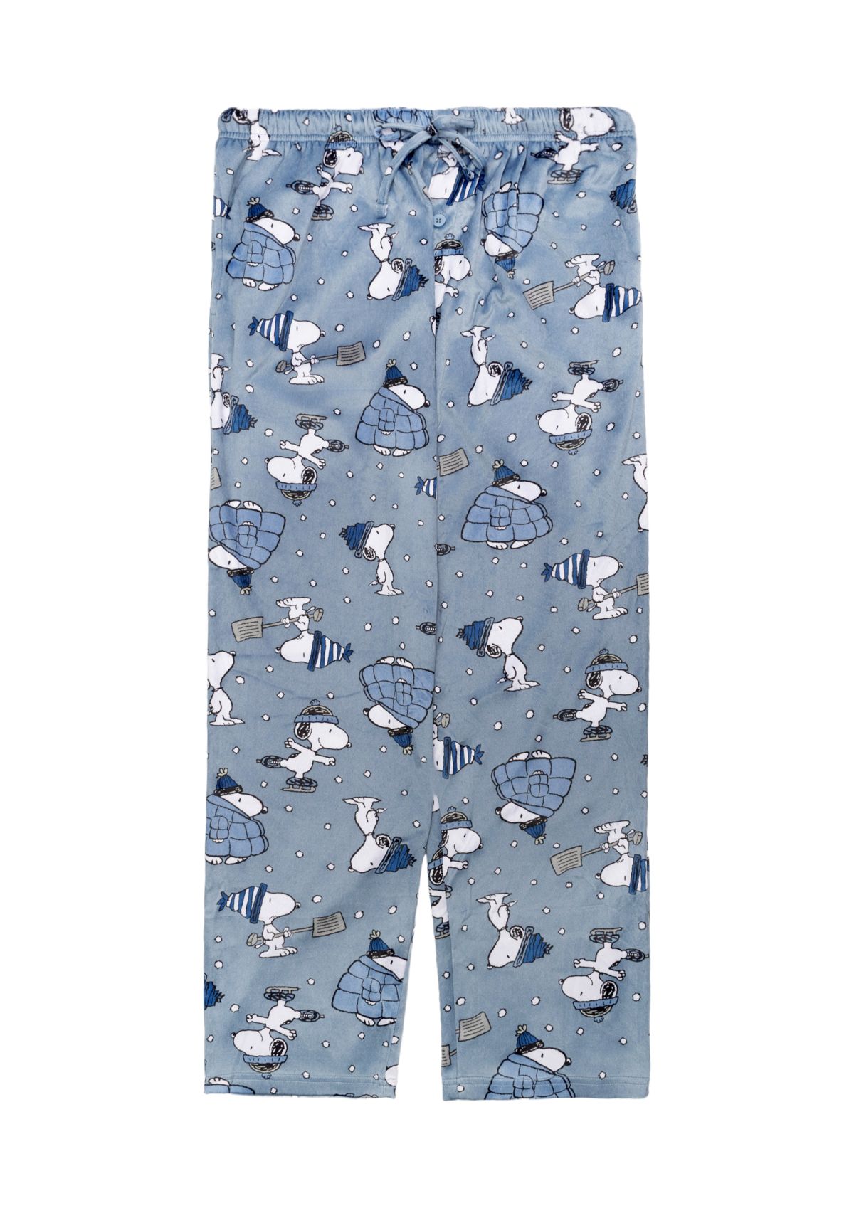 Mens Snoopy Snow Pajama Pants