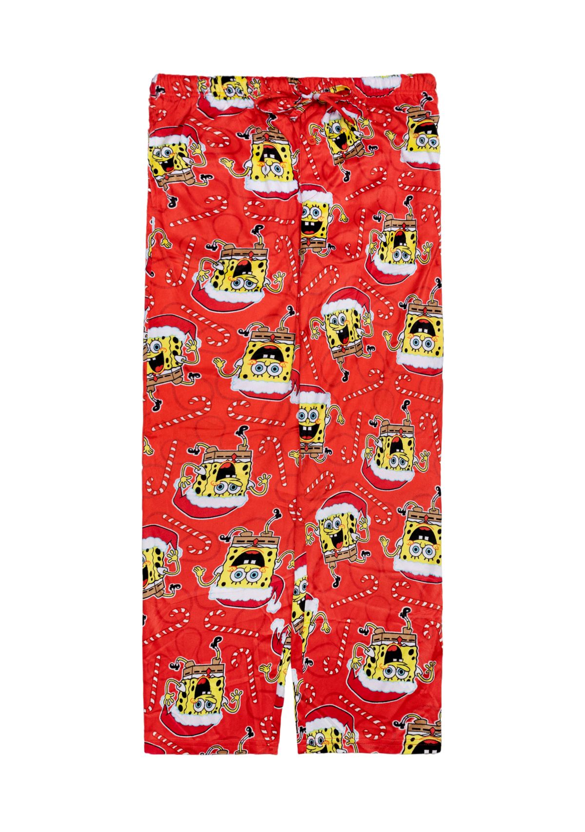 Mens Candy Cane SpongeBob Pajama Pants