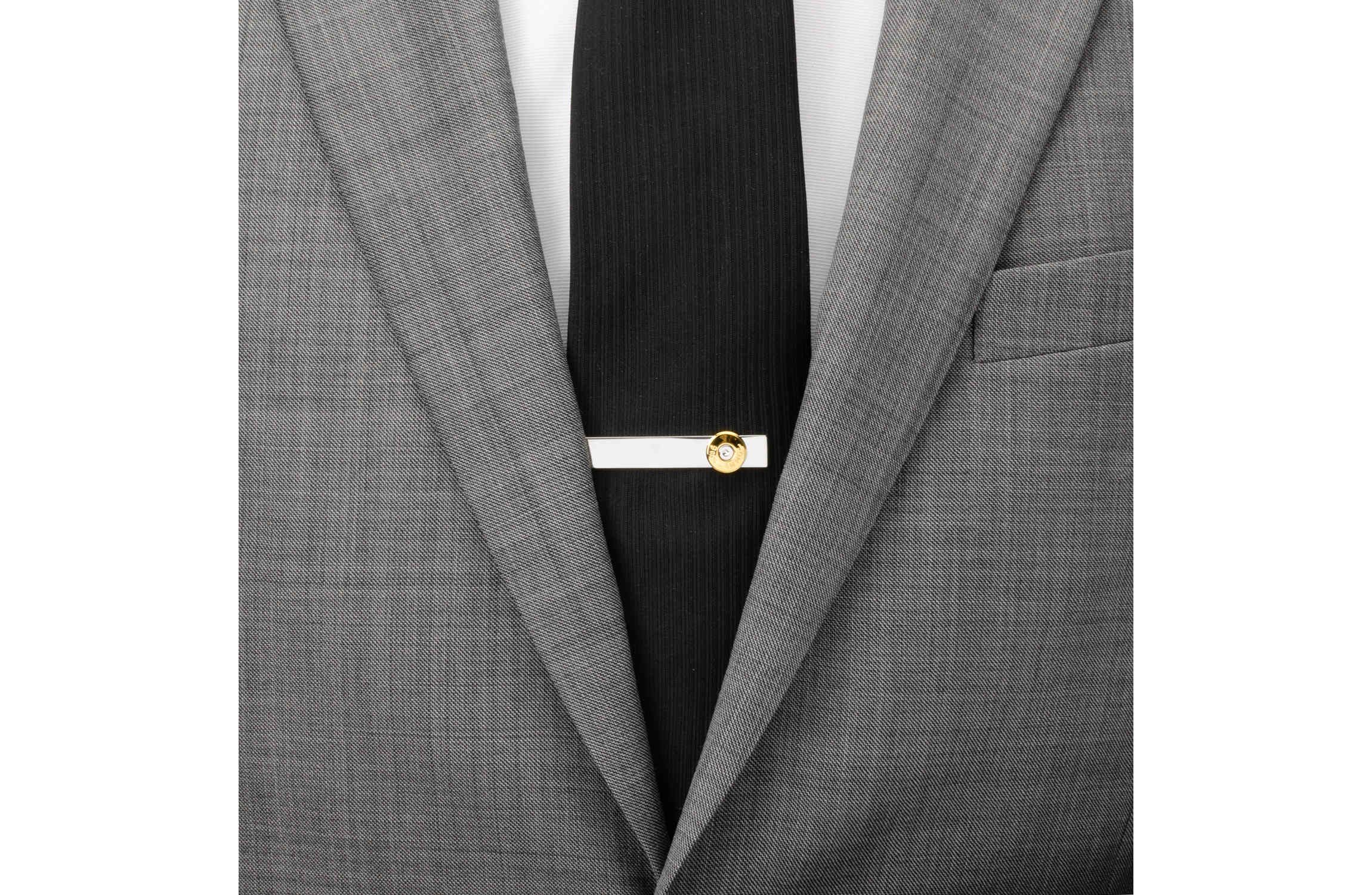 Bullet Silver Tie Bar
