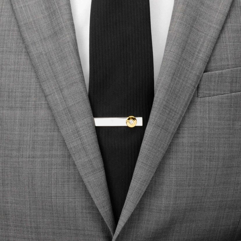 Bullet Silver Tie Bar