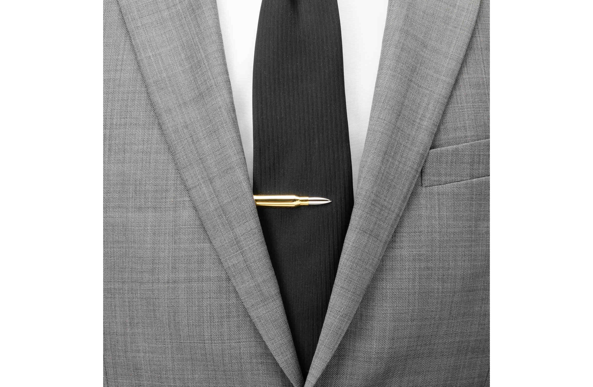 50 Cal Bullet Tie Clip