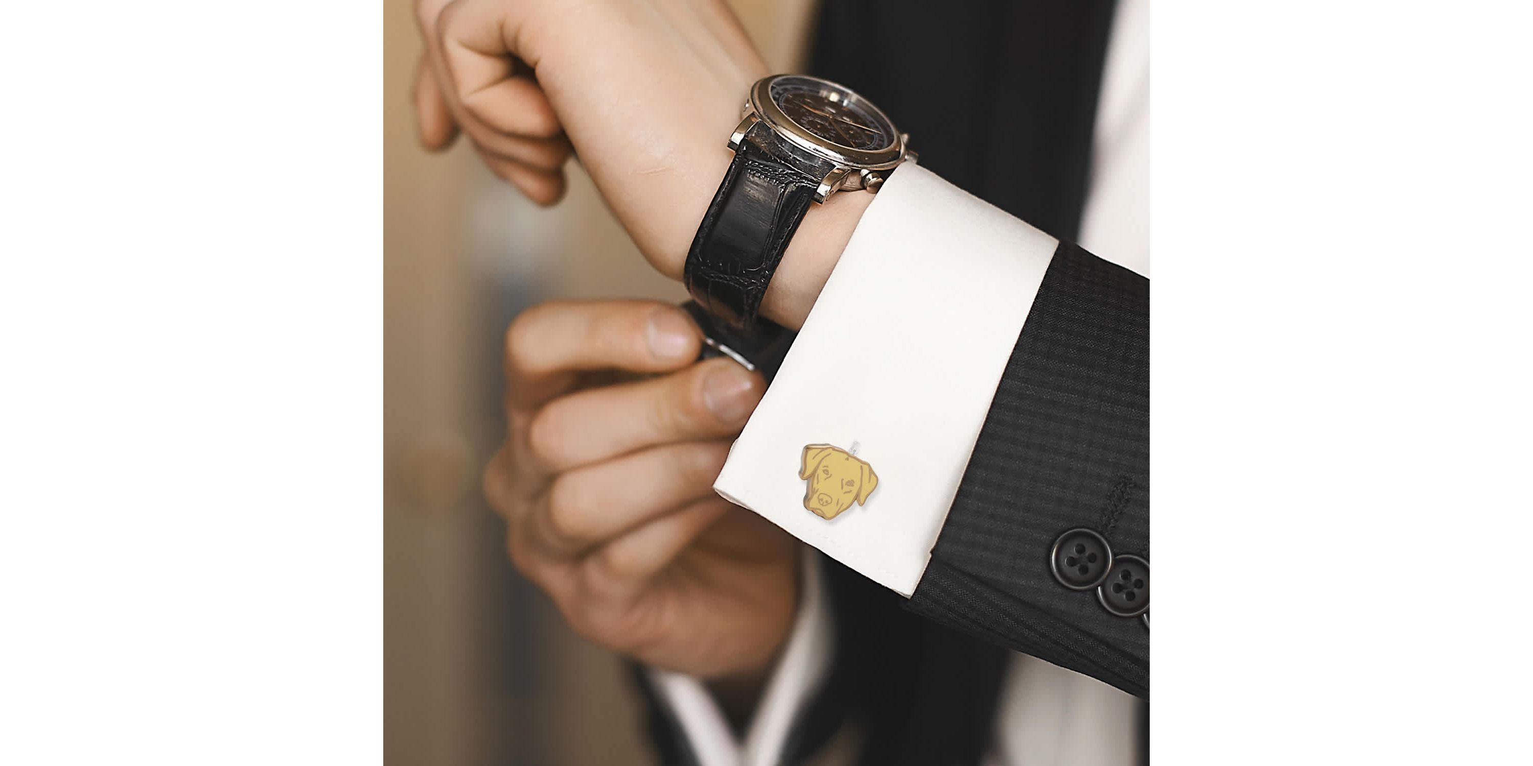 Yellow Labrador Cufflinks