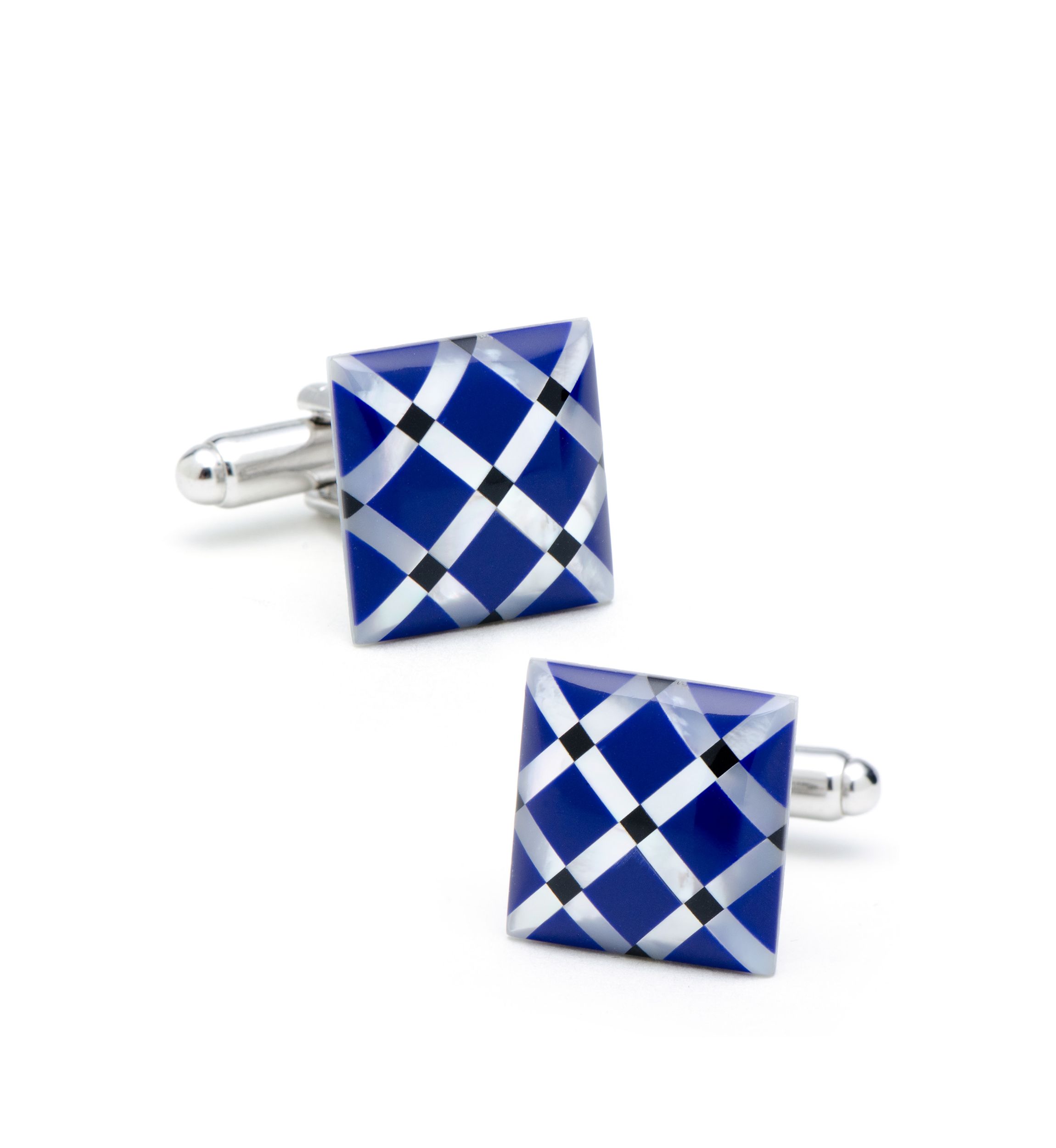 Mother of Pearl Diamond Cufflinks