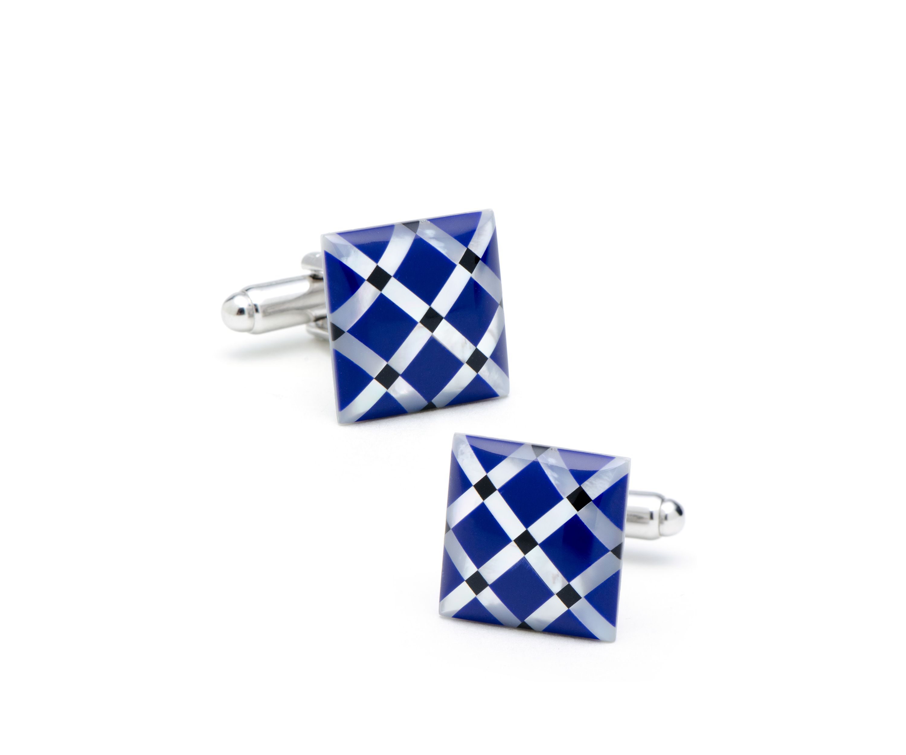 Mother of Pearl Diamond Cufflinks