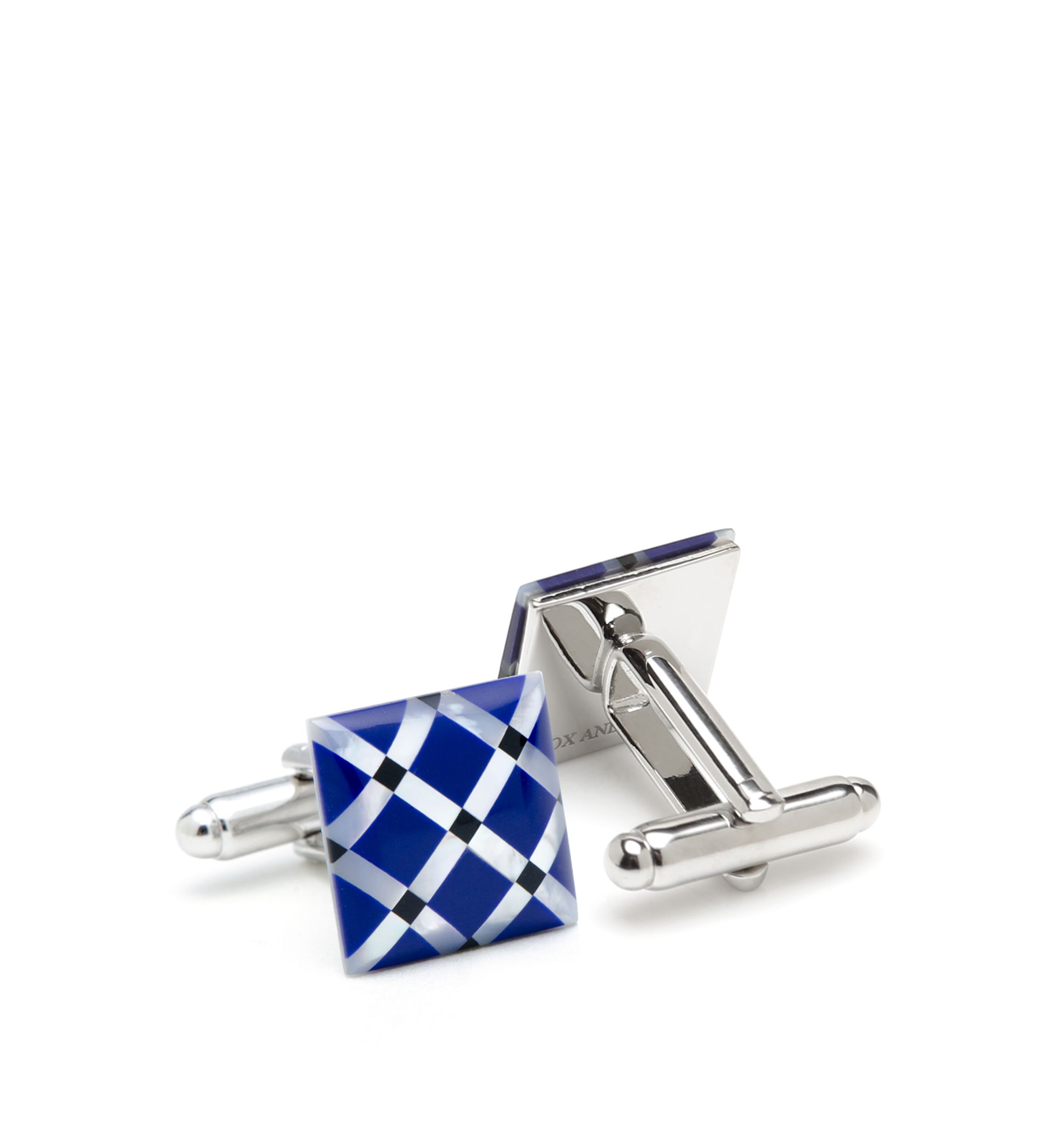 Mother of Pearl Diamond Cufflinks