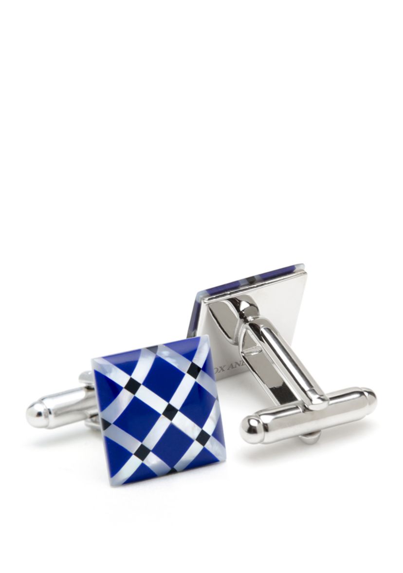 Mother of Pearl Diamond Cufflinks