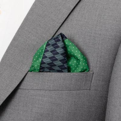 Argyle Dot Multi Pocket Square