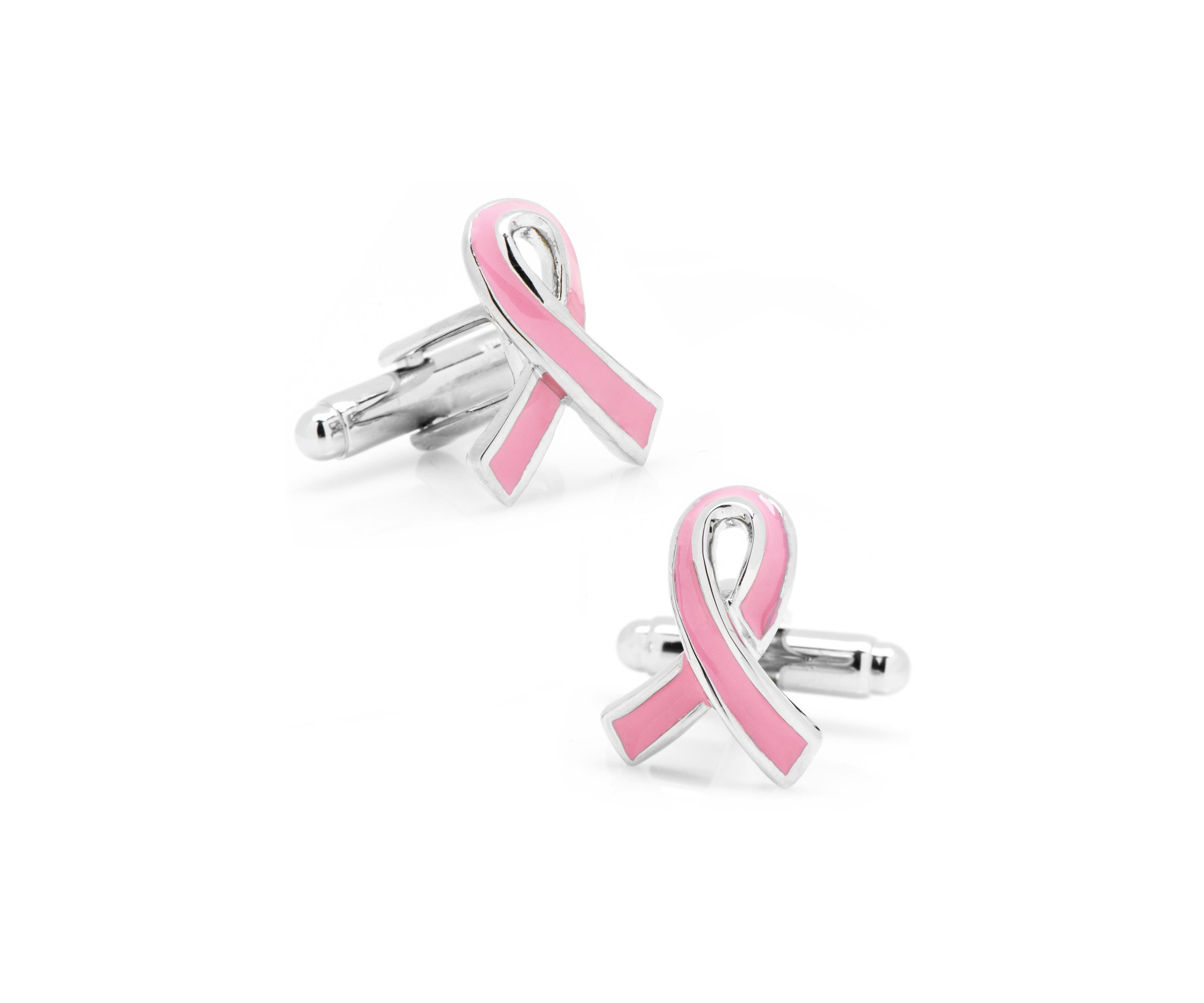 Pink Awareness Ribbon Cufflinks