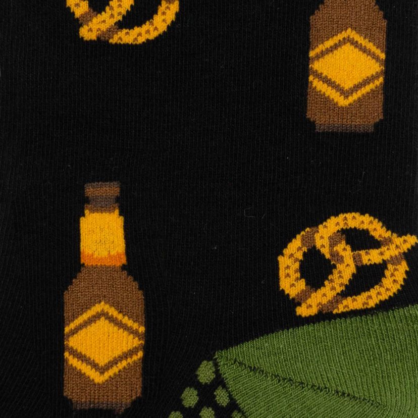 Beer Day Snacks Black Mens Socks