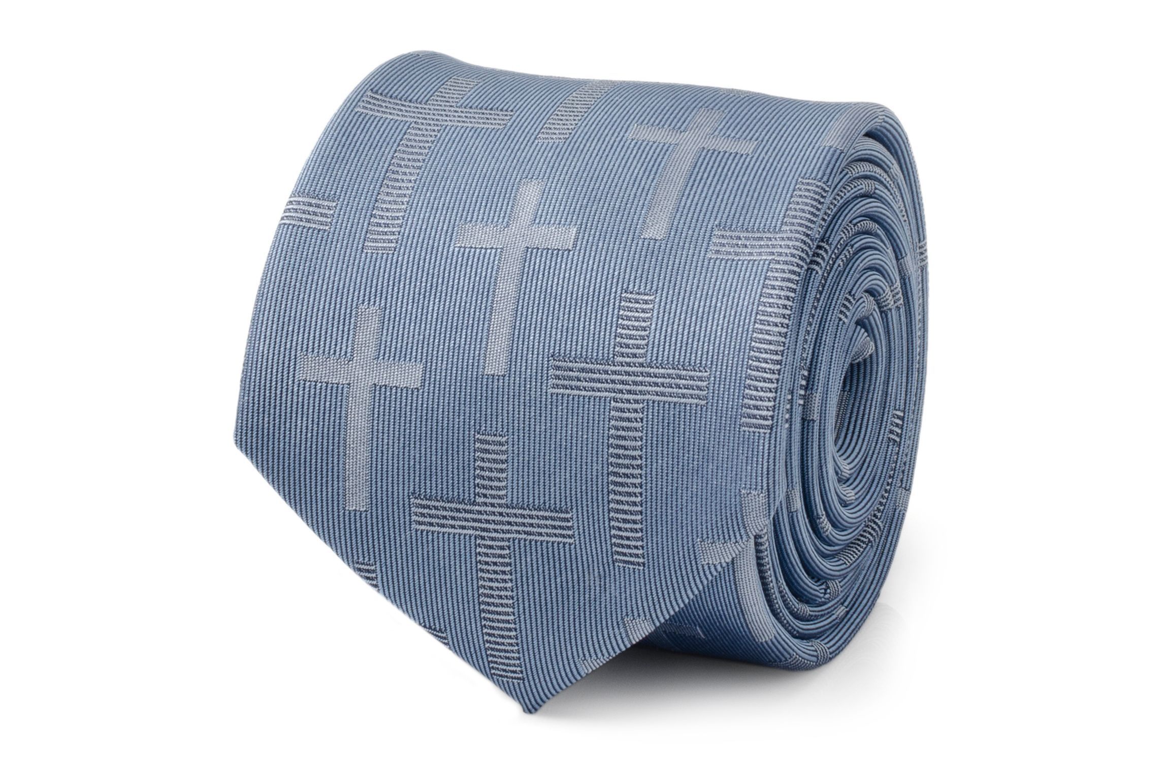 Blue Textured Cross Tie