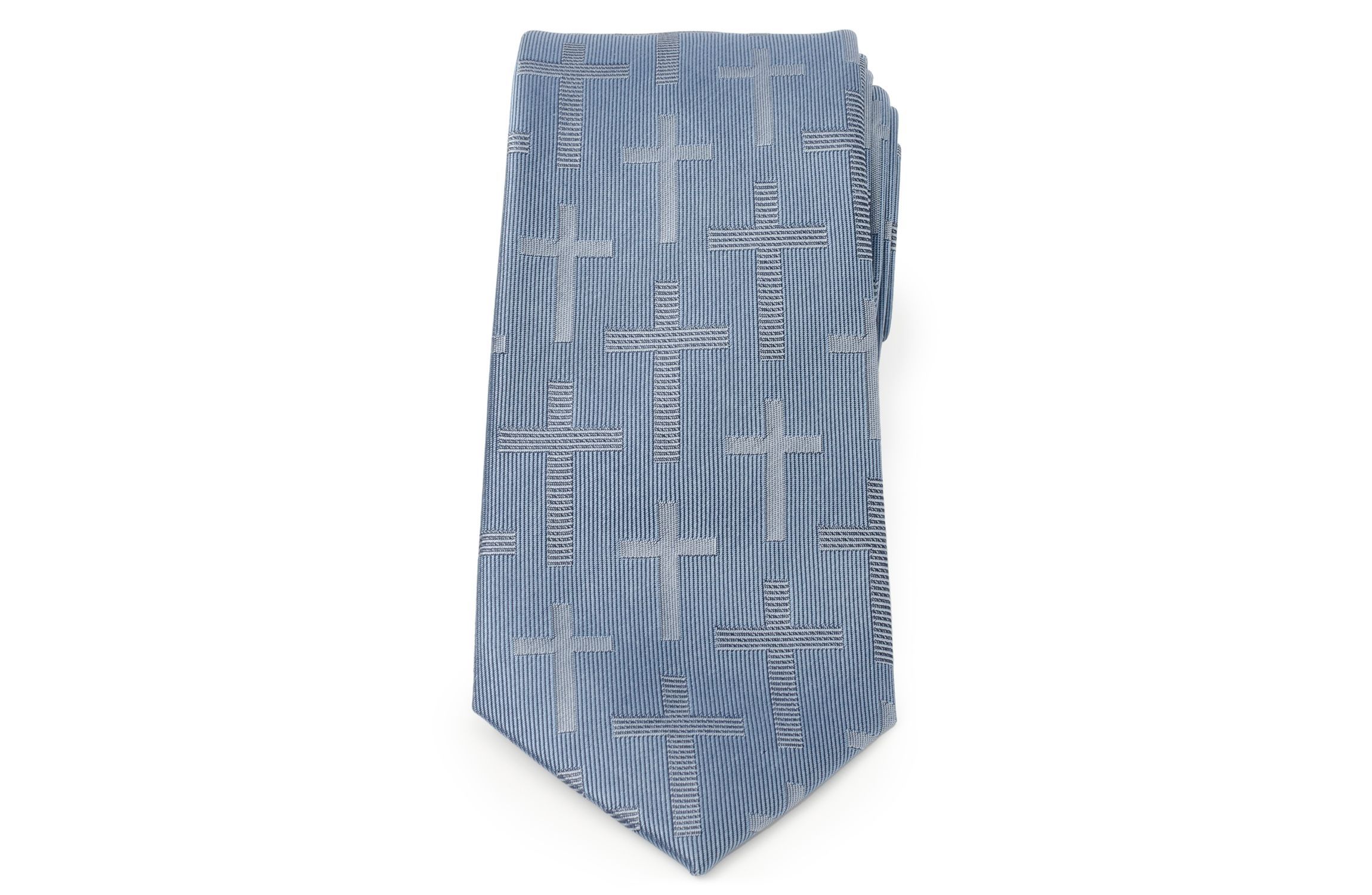 Blue Textured Cross Tie