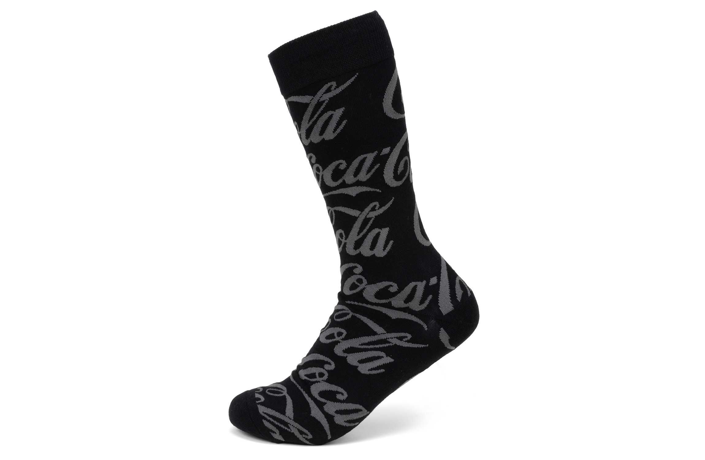 Coca-Cola Black Logo Dress Socks